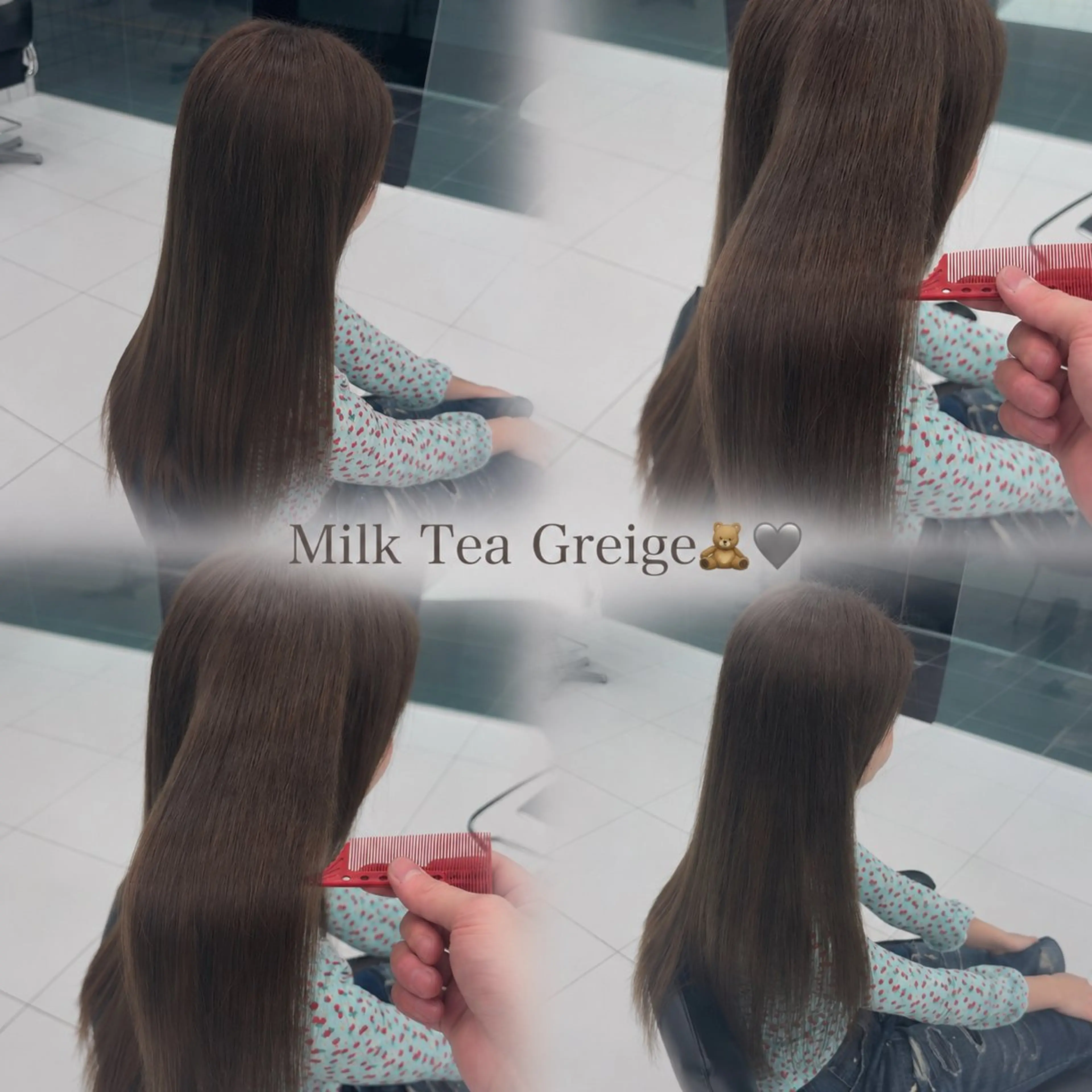 ロング カラー ベージュカラー 透明感カラー ヘアカラー ブリーチカラー/ 渋谷/宗形建哉のヘアスタイル