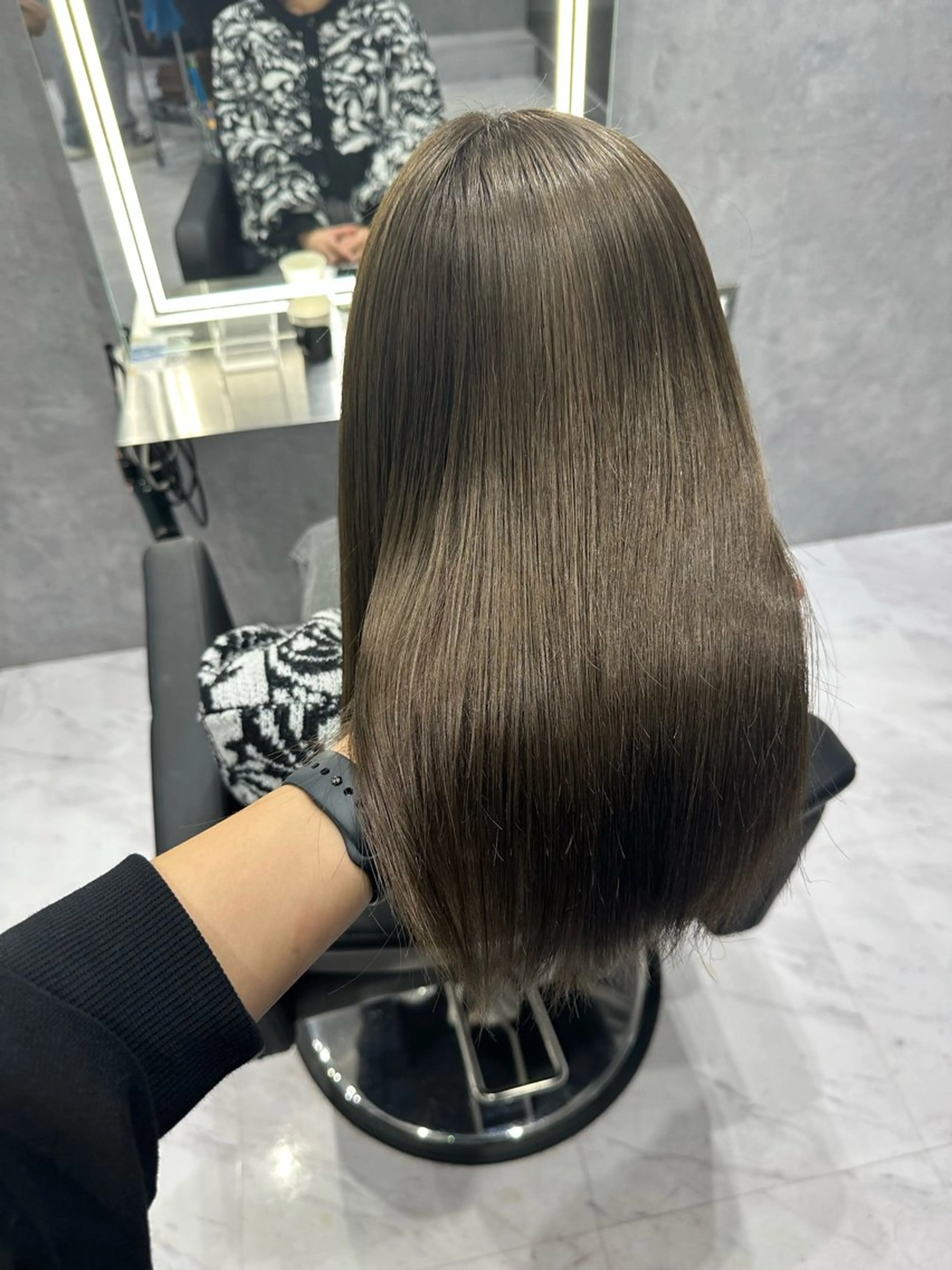ミディアム ヘアカラー トリートメント 中村 さきのヘアスタイル