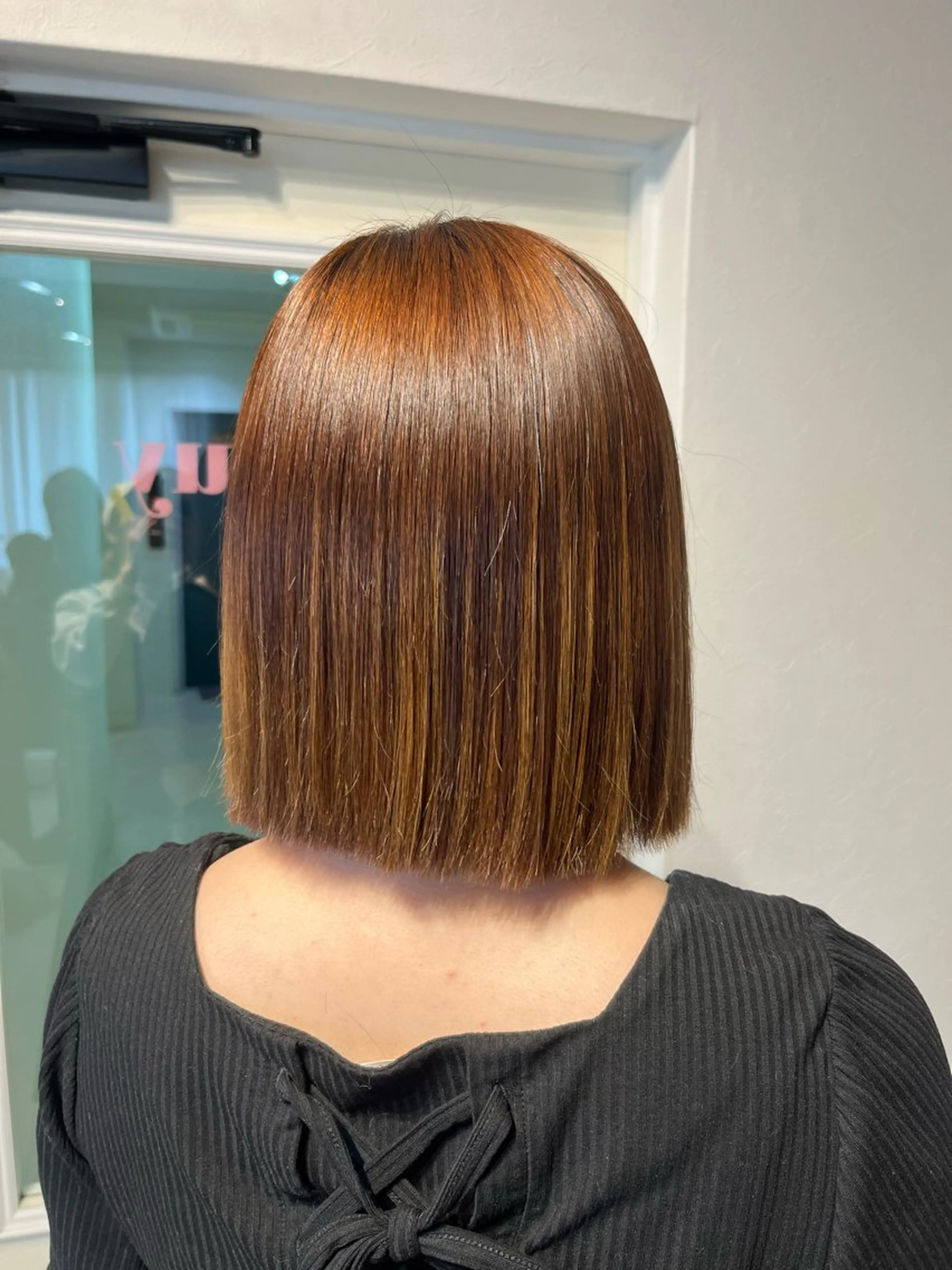 ミディアム 切りっぱなしボブ ボブ annuy aoiのヘアスタイル