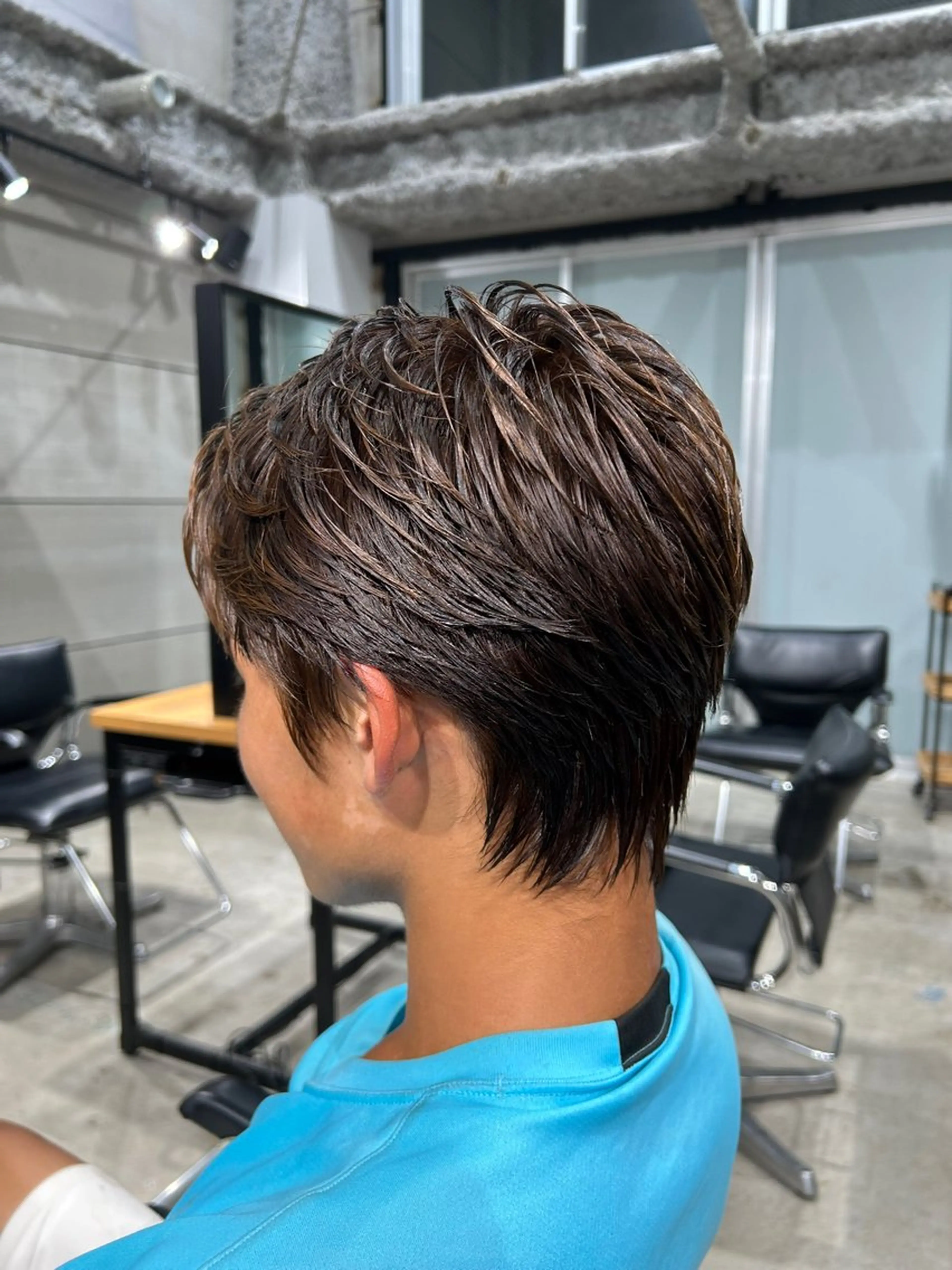 ショート カラー メンズ ナチュラルカラー リタッチ　あんりのヘアスタイル