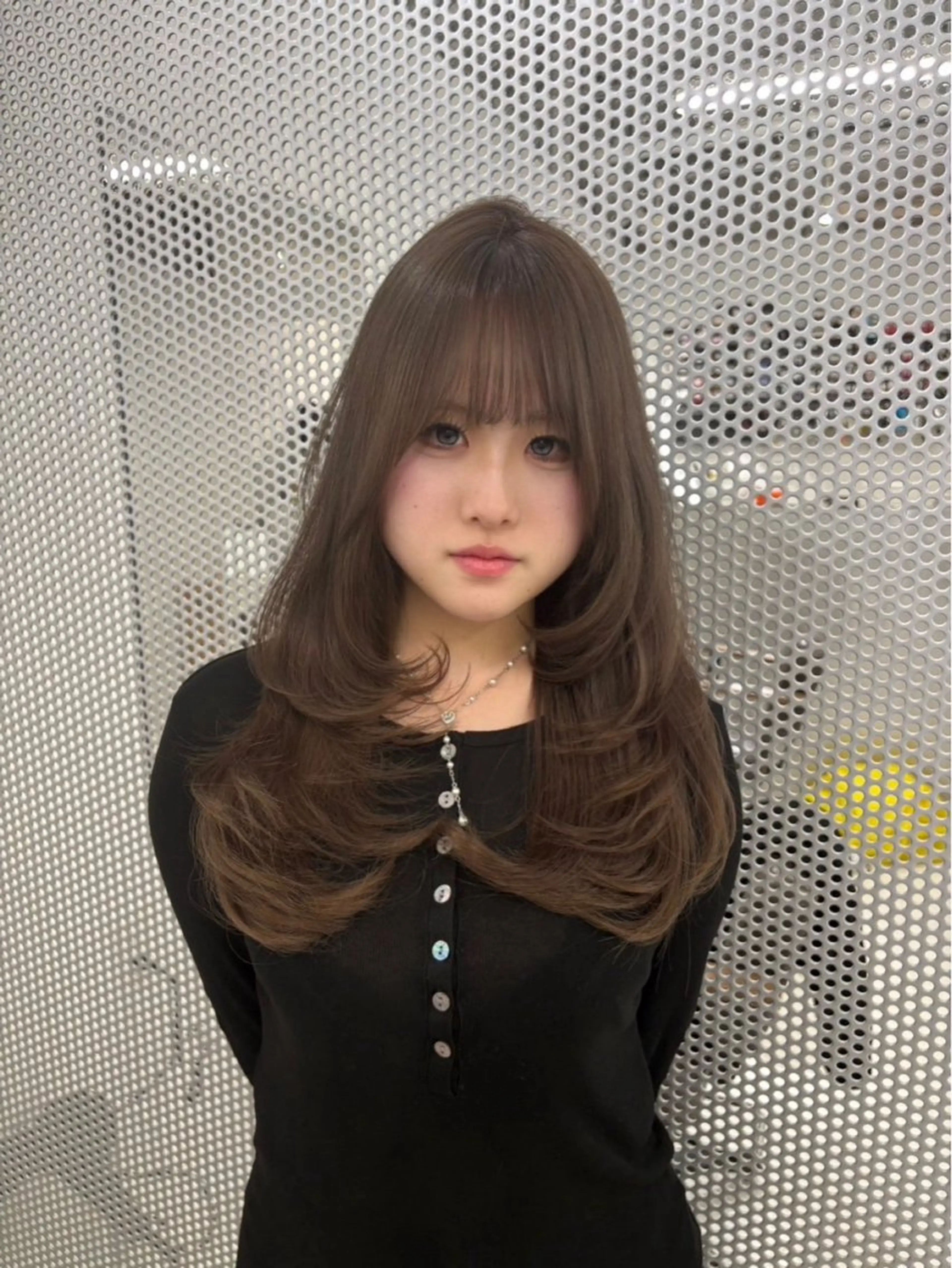 ロング カット 大林 菜海のヘアスタイル