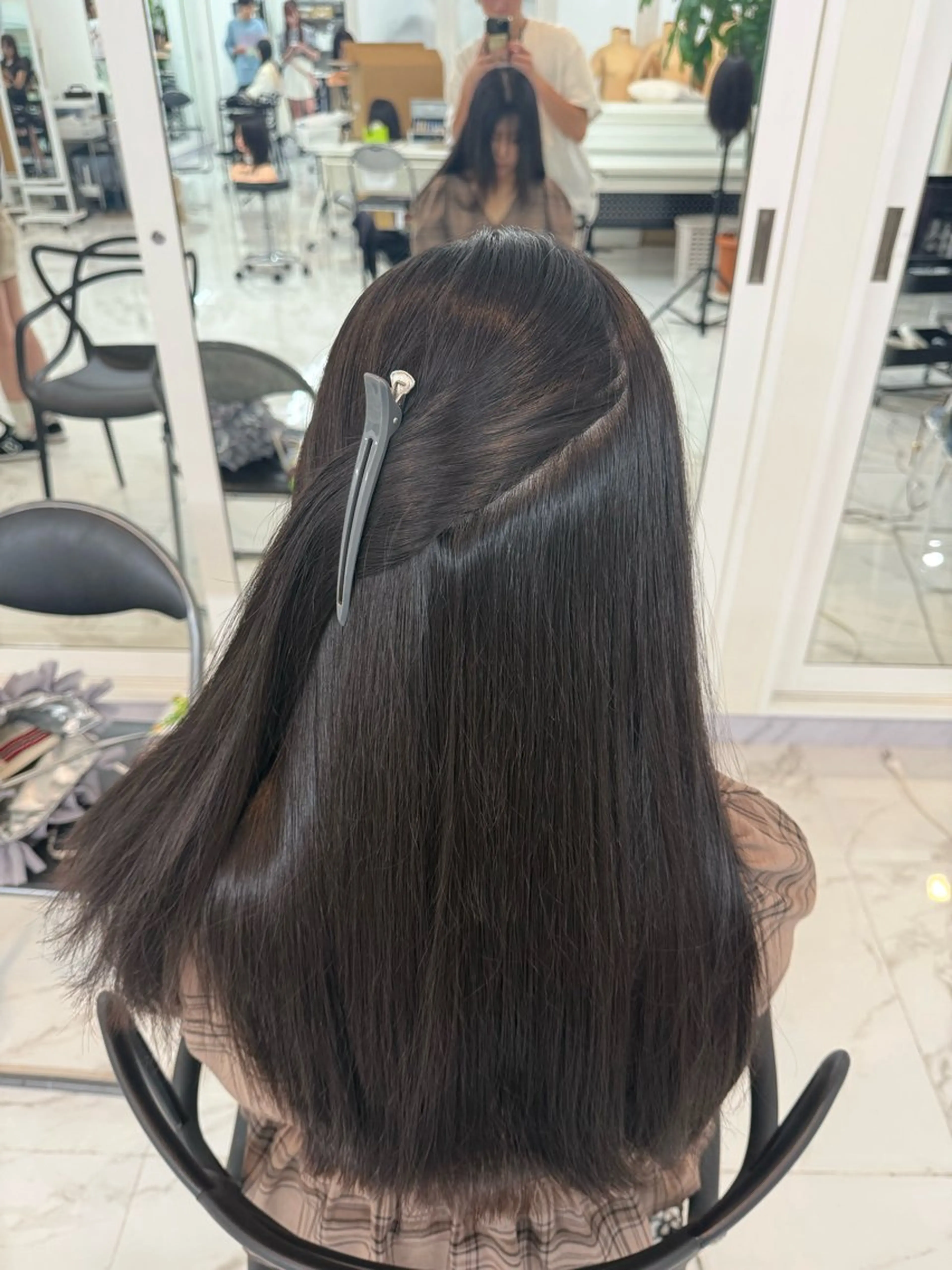 ロング カラー りきと🦋河原町 縮毛矯正/艶カラーのヘアスタイル