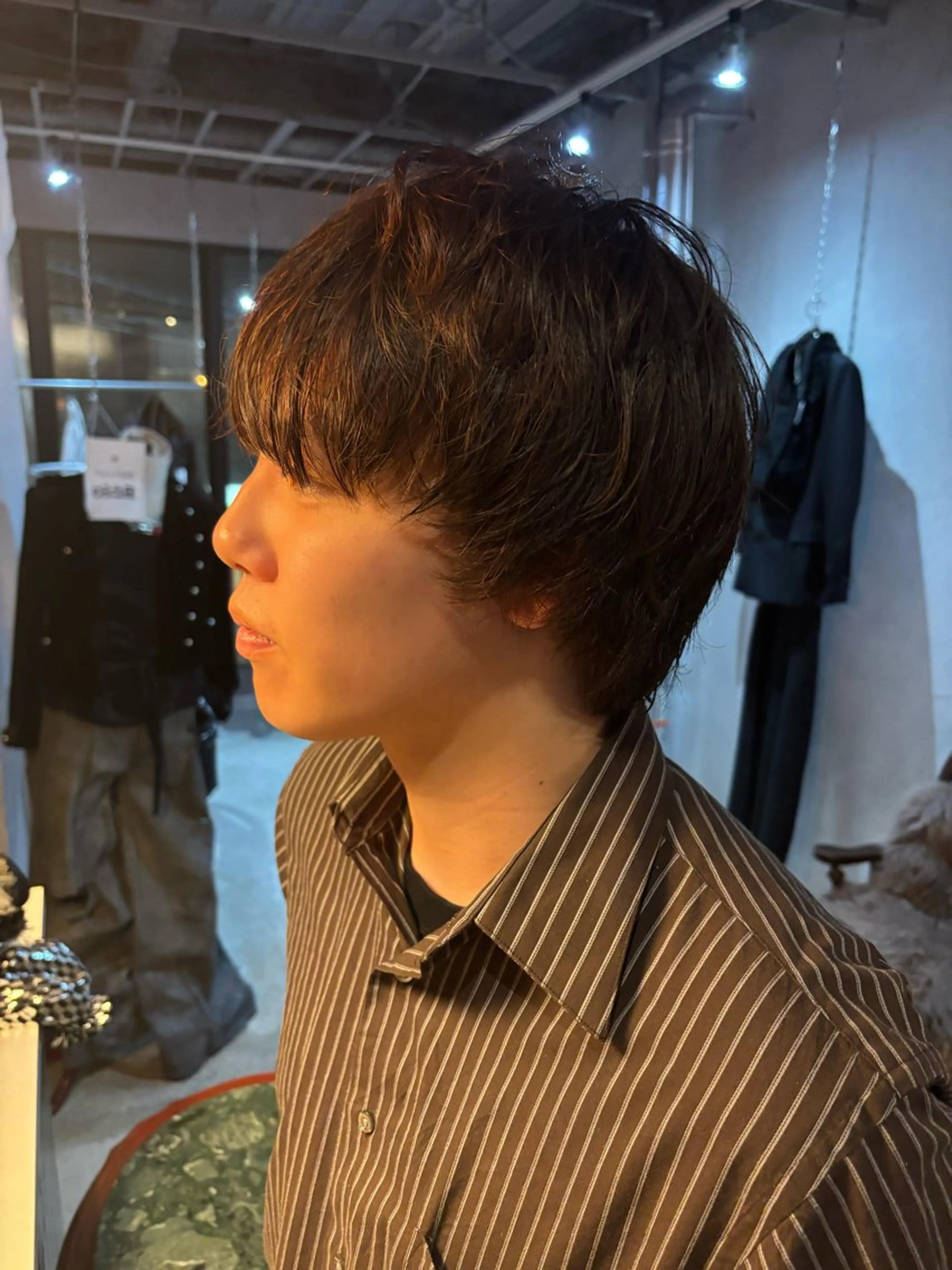 ショート カラー メンズ ブラウンカラー 大原 颯隼のヘアスタイル