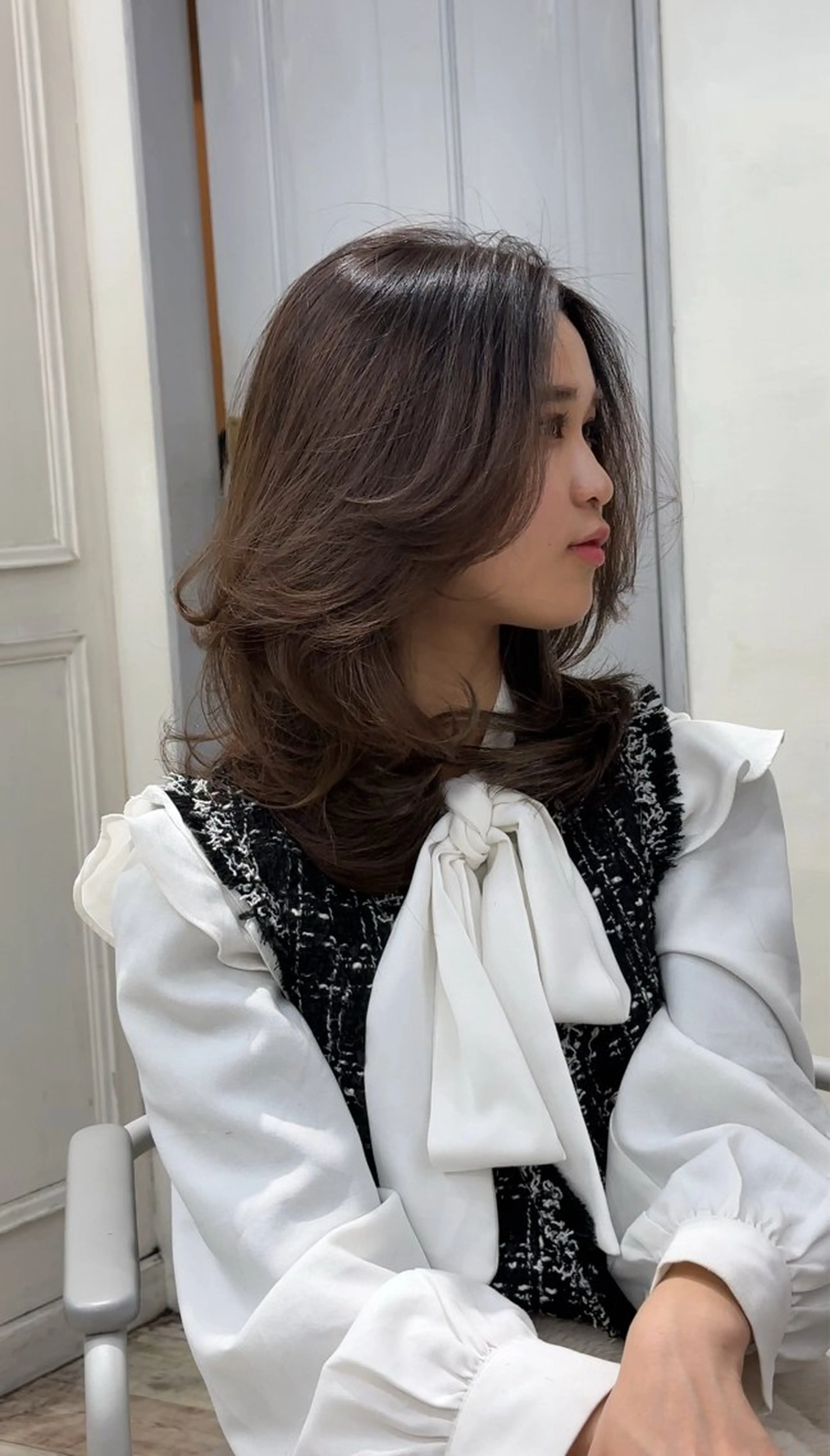 セミロング カラー レイヤーカット 美髪/レイヤー 表参道/ヒロキのヘアスタイル