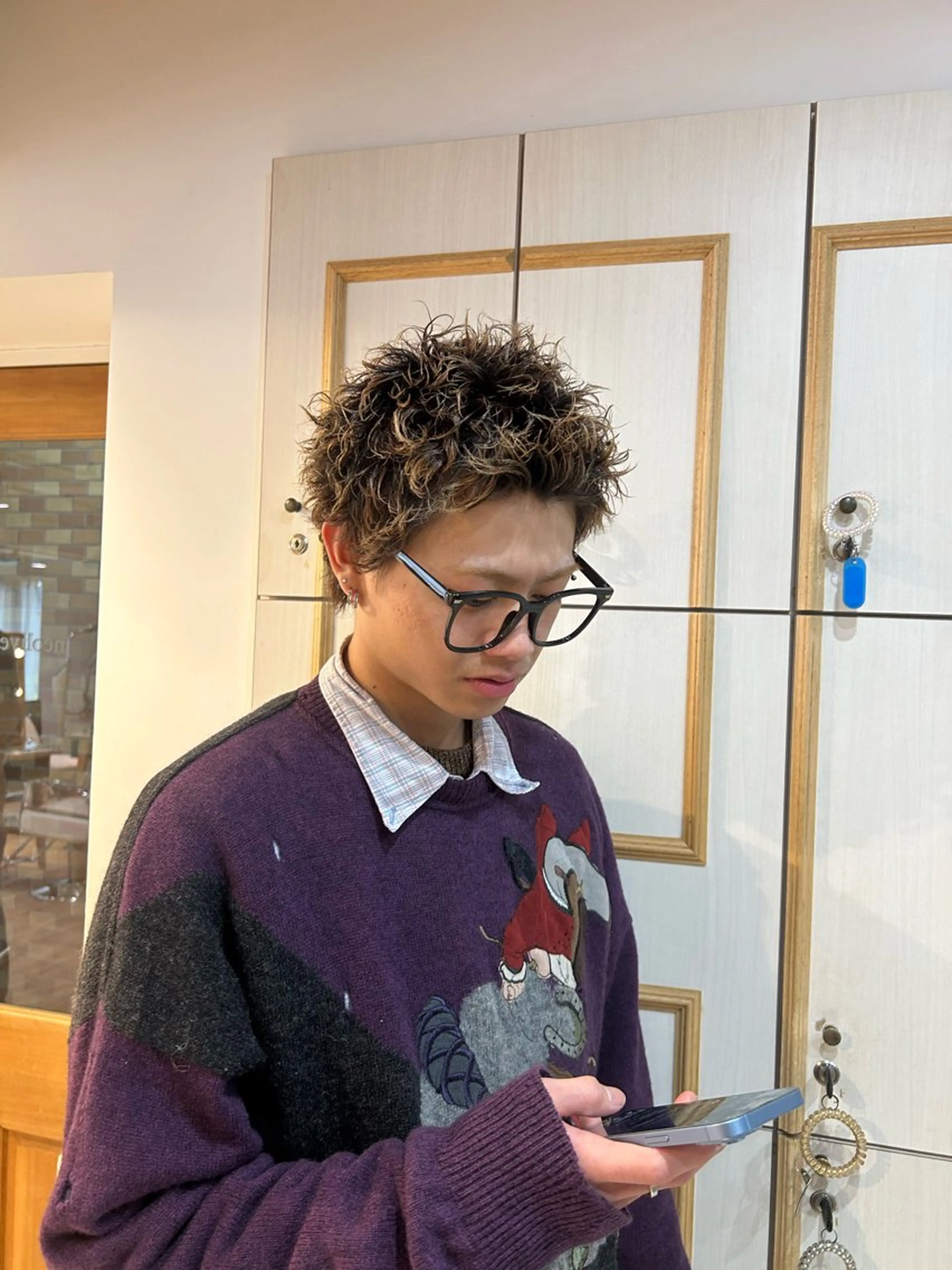 ショート パーマ メンズ カット 横浜／メンズ／ボブ／ 優希のヘアスタイル