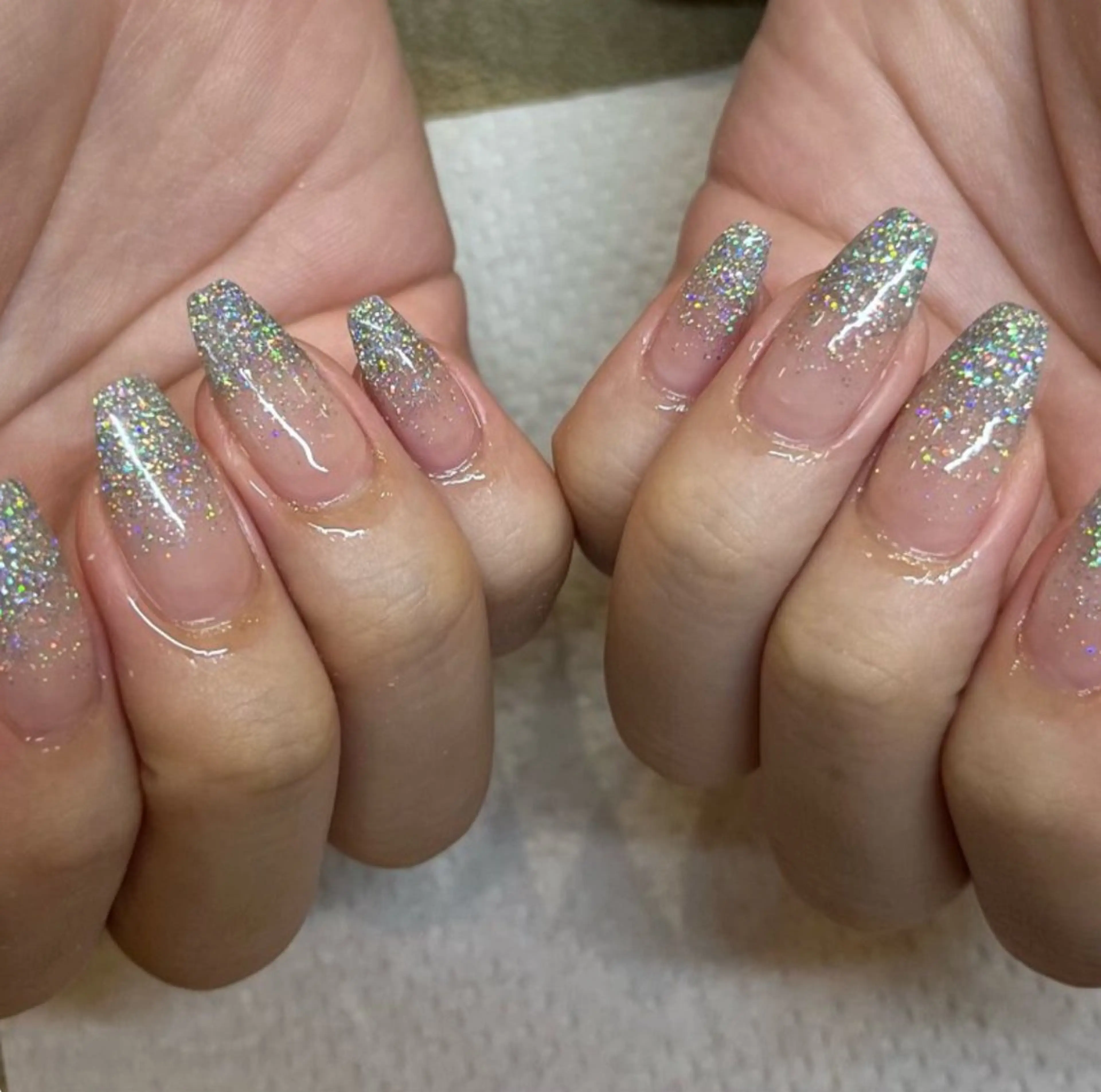 ネイル グラデーション ラメ(グリッター) ラメグラデーション クレアラルーチェ 博多駅前店の眉毛・アイブロウイメージ