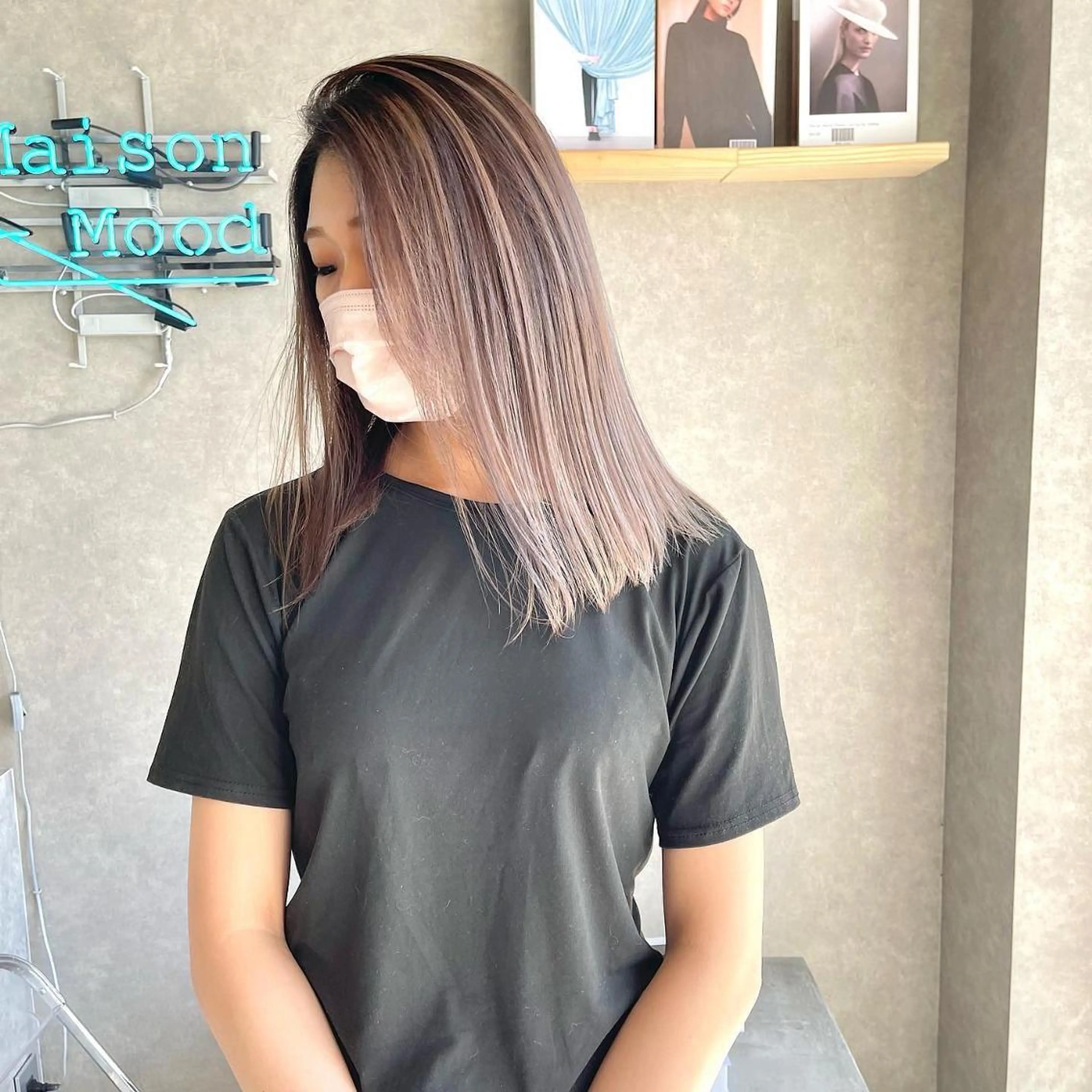 ショート ハイライト 髪質改善 河原 亮のヘアスタイル