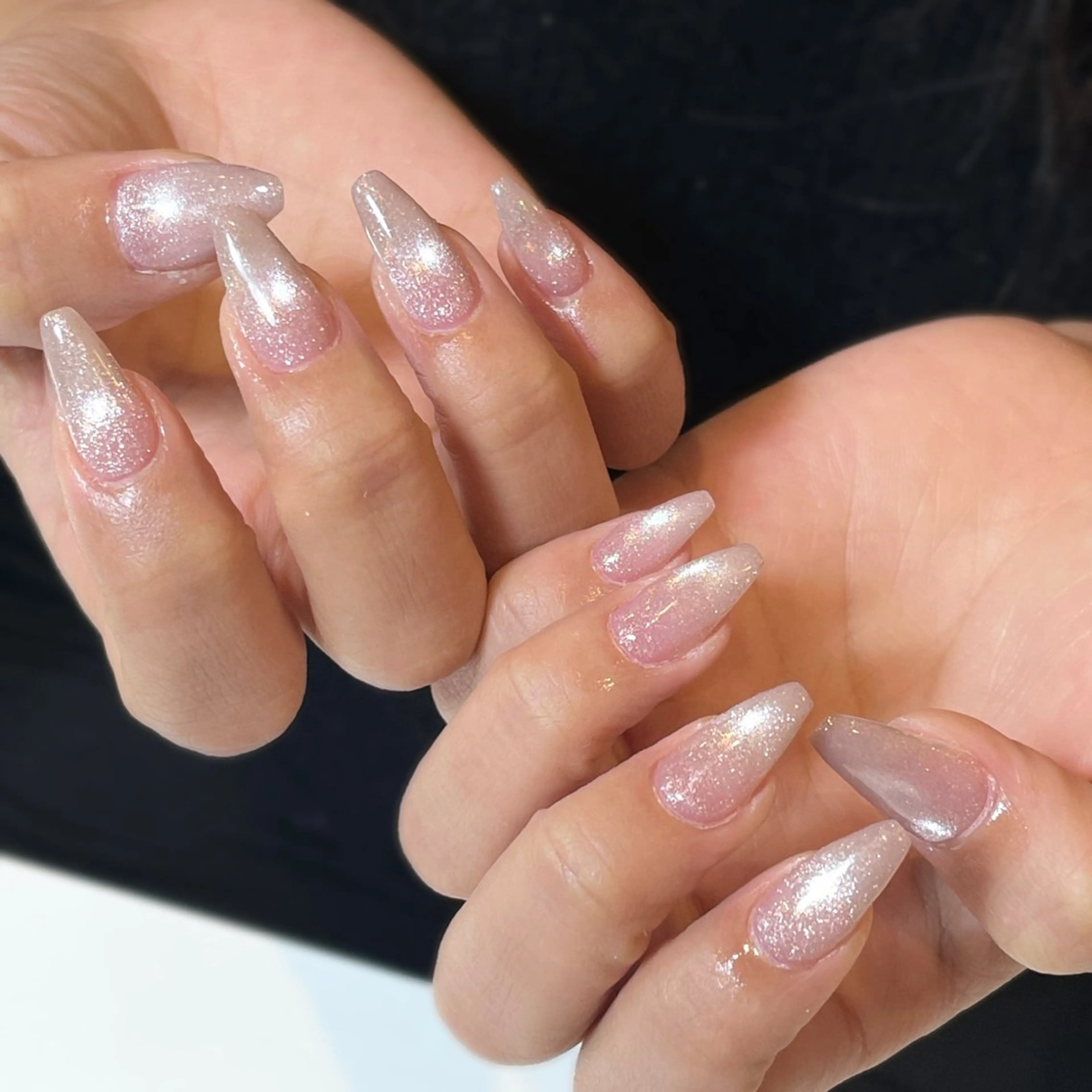 ネイル フラッシュネイル ジェルネイル マグネットネイル ハンドネイル nailsalon Moa【モア】所属・yurika 🌷.*･ﾟのネイルデザイン