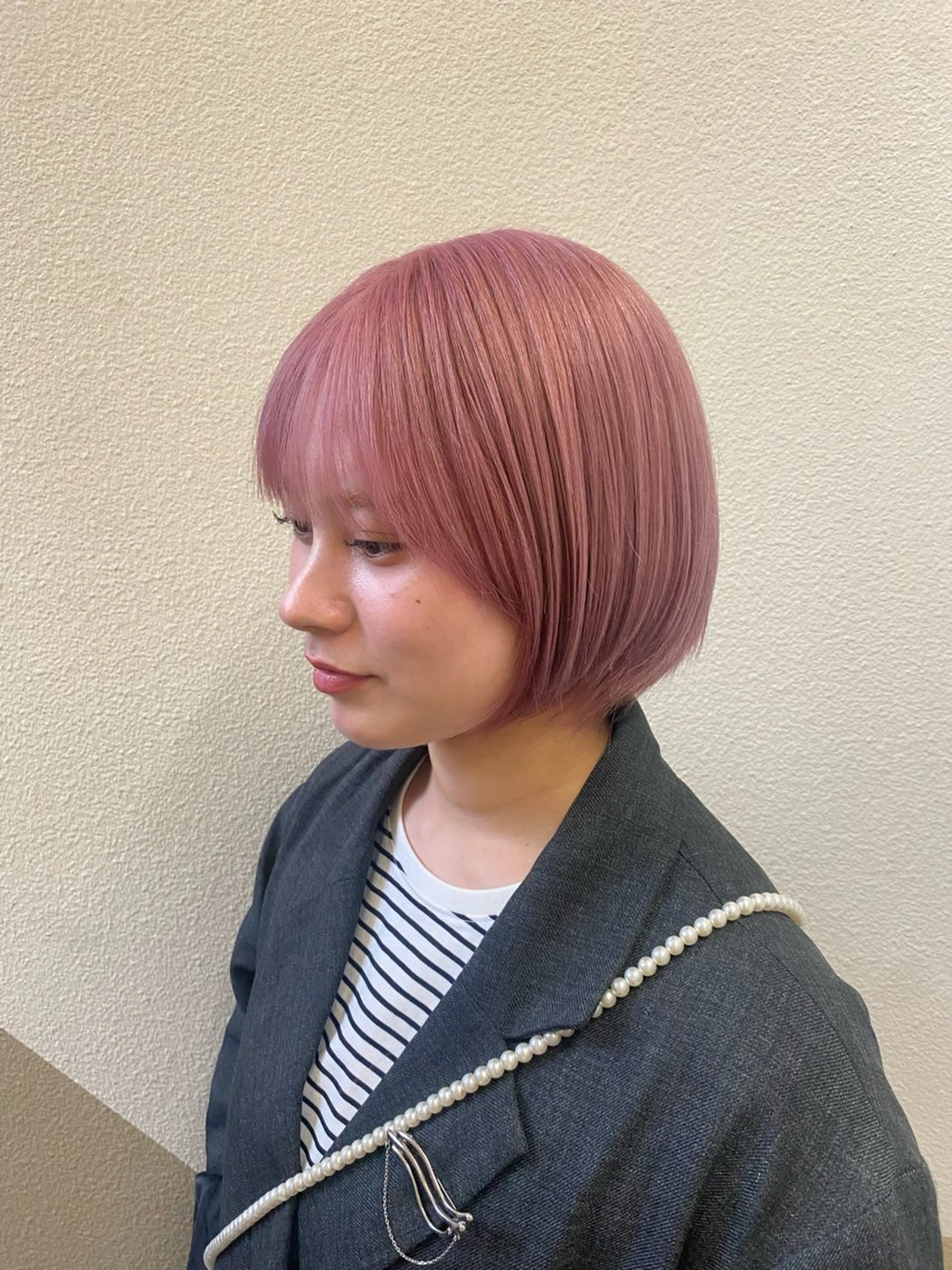 ショート カラー ヘアカラー トリートメント 透明感カラー/ 小顔カット/ミヅキのヘアスタイル