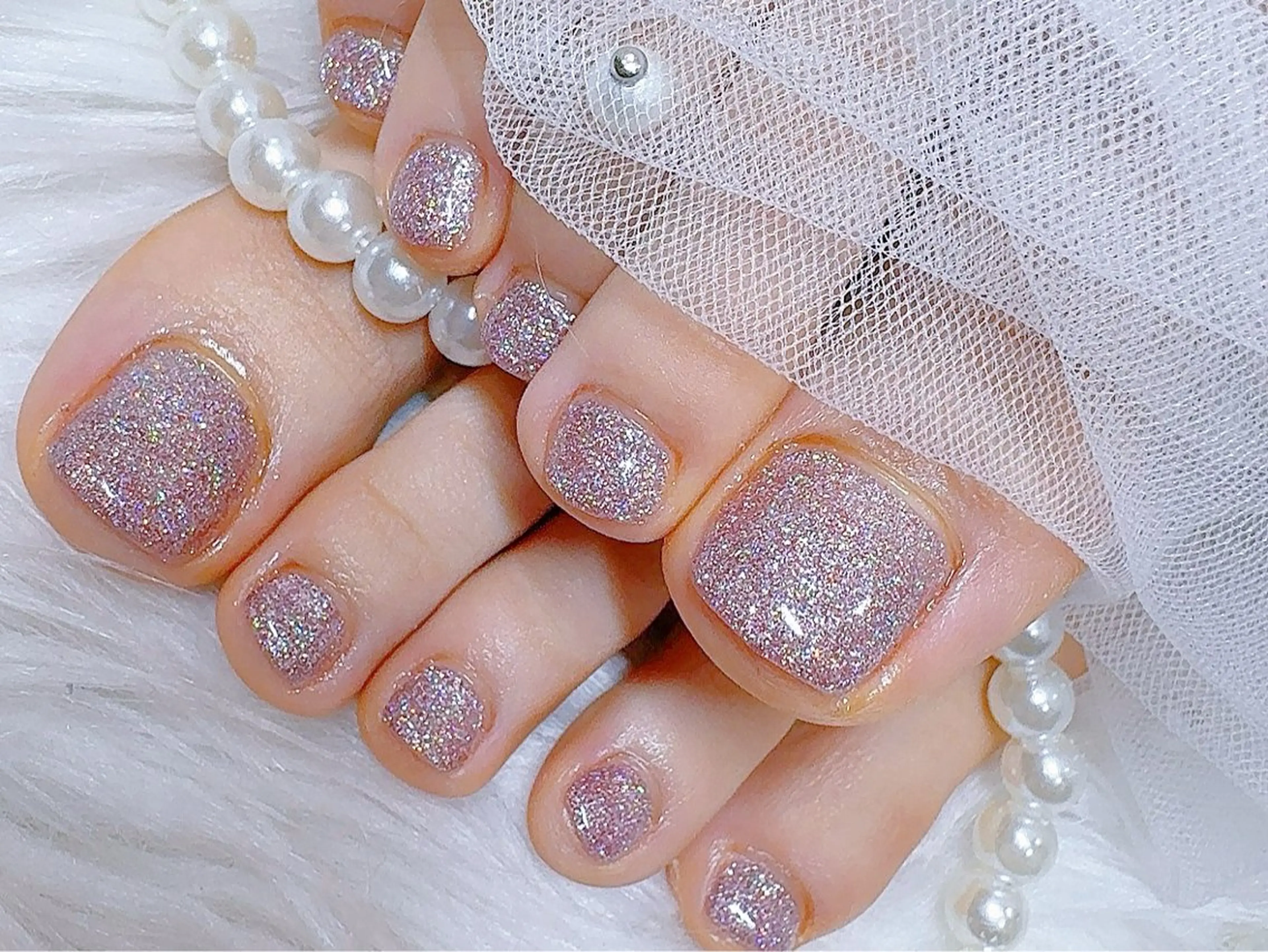 【フットネイル】ワンカラーの写真