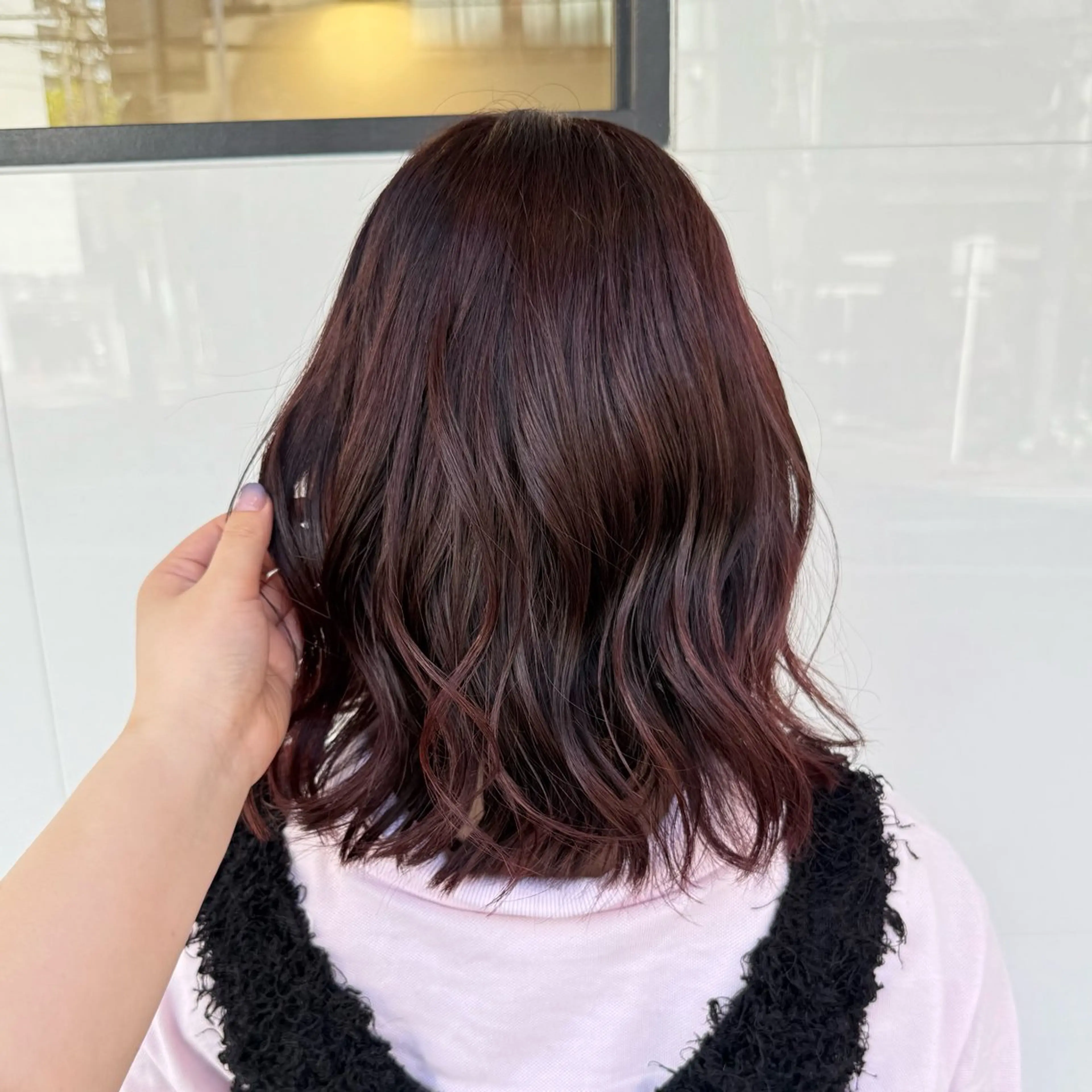 ミディアム カラー 【艶カラー/小笠原 未来🎀金山駅】のヘアスタイル