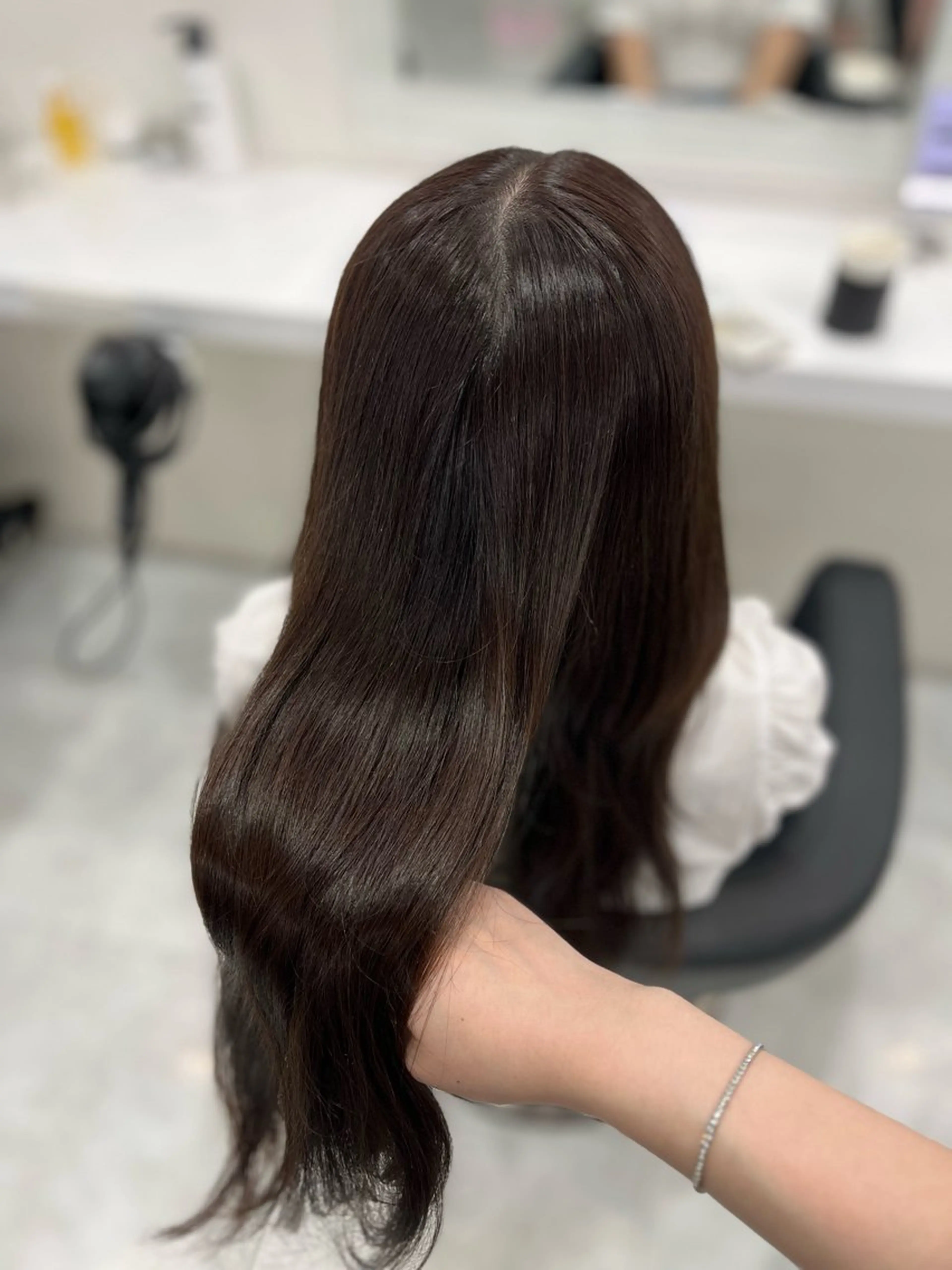 ロング カラー ヘアアレンジ 韓国メンズヘア 🪽maika🪽のヘアスタイル