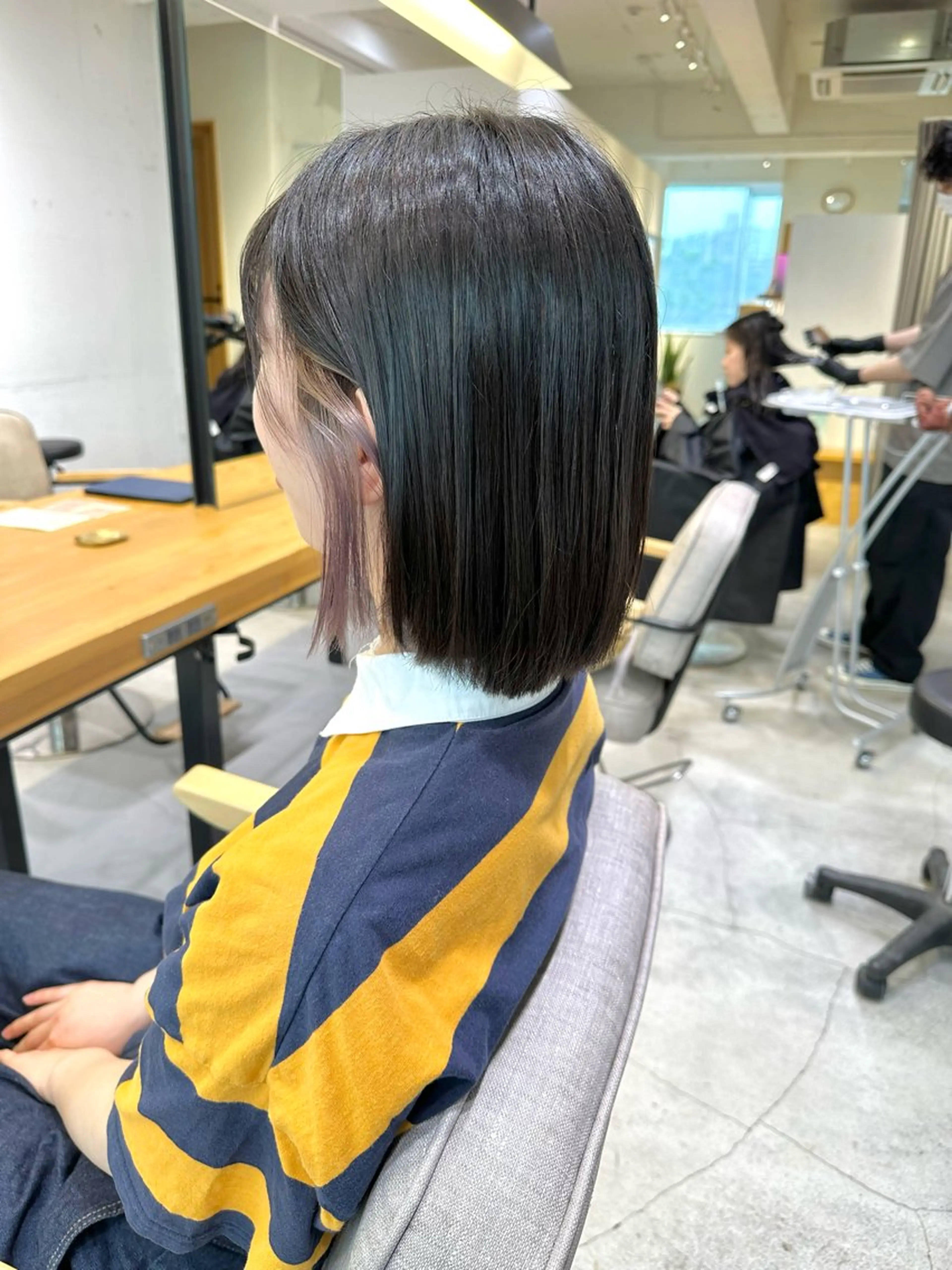 ショート カット ヘアカラー トリートメント 上野湧太 髪質改善/艶カラーのヘアスタイル