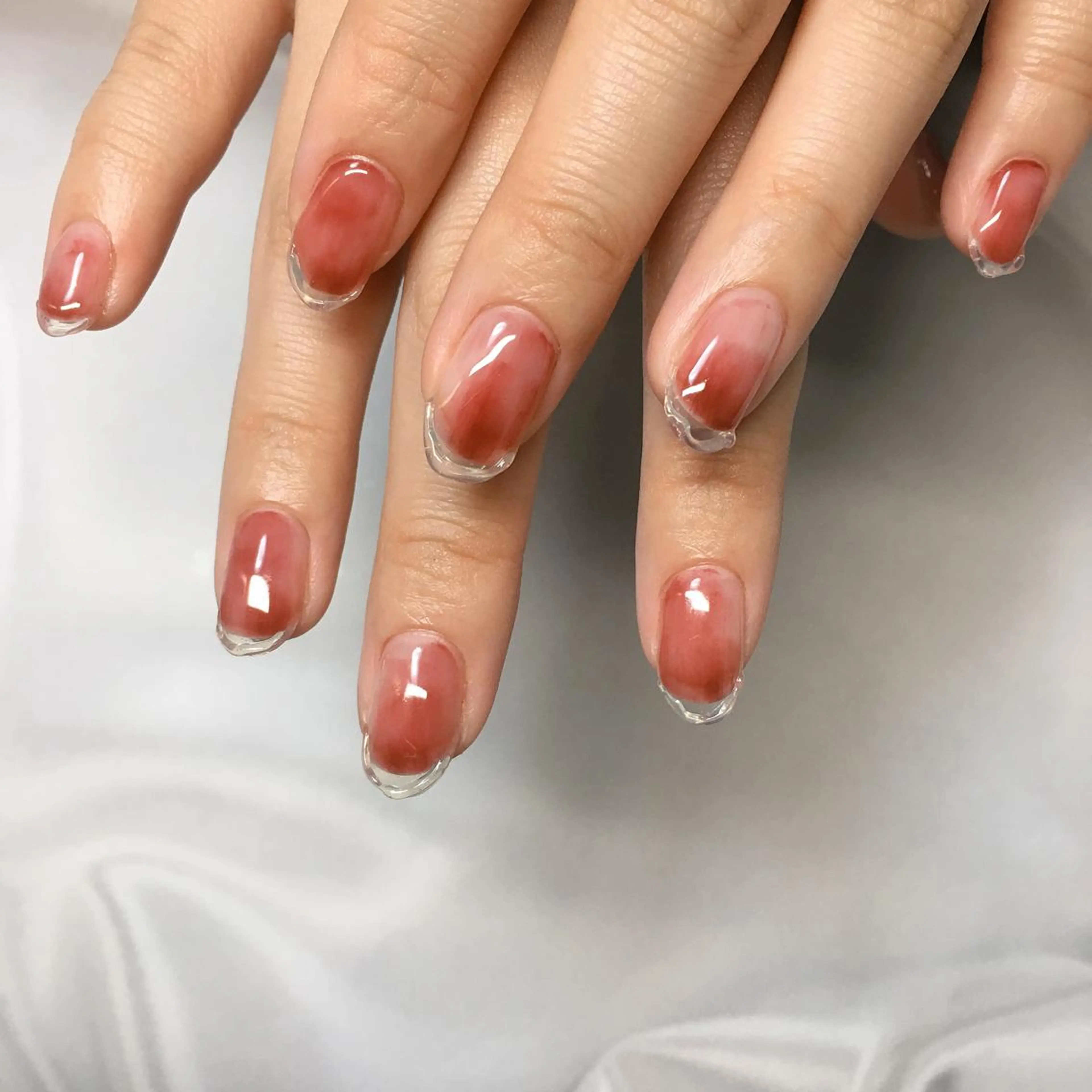 ネイル クリアネイル フレンチネイル ハンドネイル nailsalon Asryのネイルデザイン
