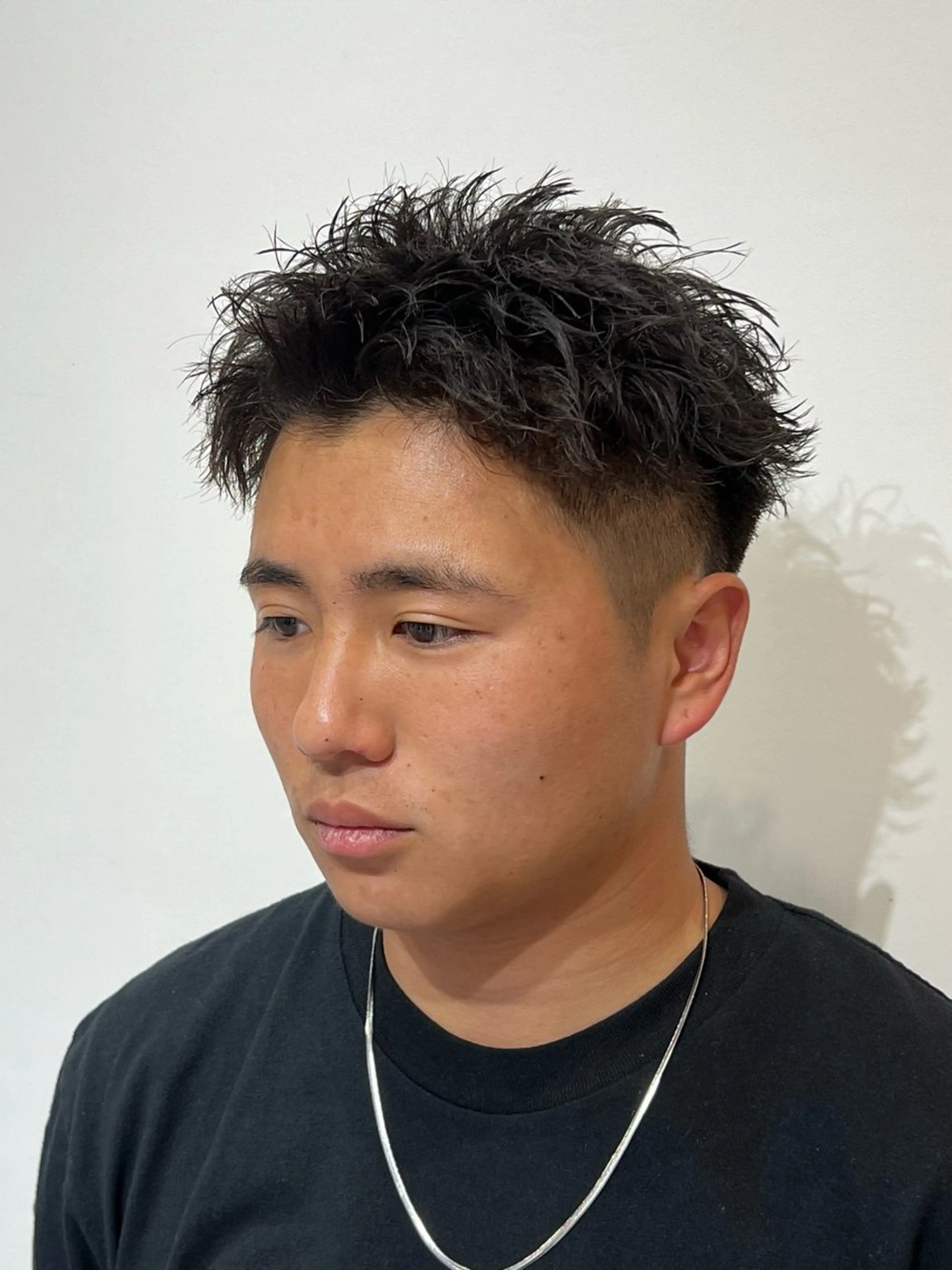 ショート パーマ メンズ アップバング メンズパーマ ツイストスパイラルパーマ スパイラルパーマ カット パーマ 🔥メンズ特化美容師 💥小倉大和💥のヘアスタイル