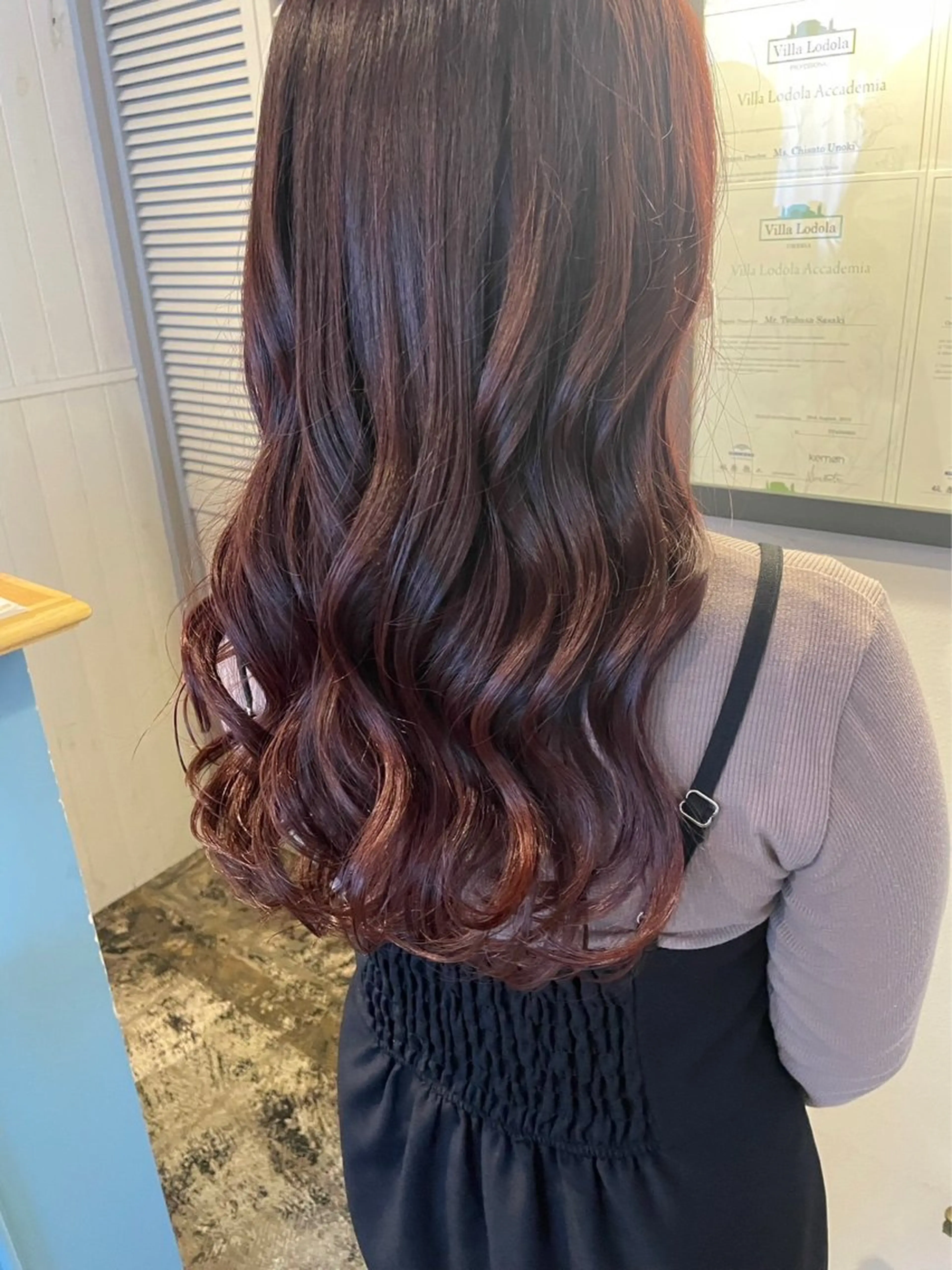 ロング カラー ヘアカラー ヘッドスパ 藤倉なつみ /玉造のヘアスタイル