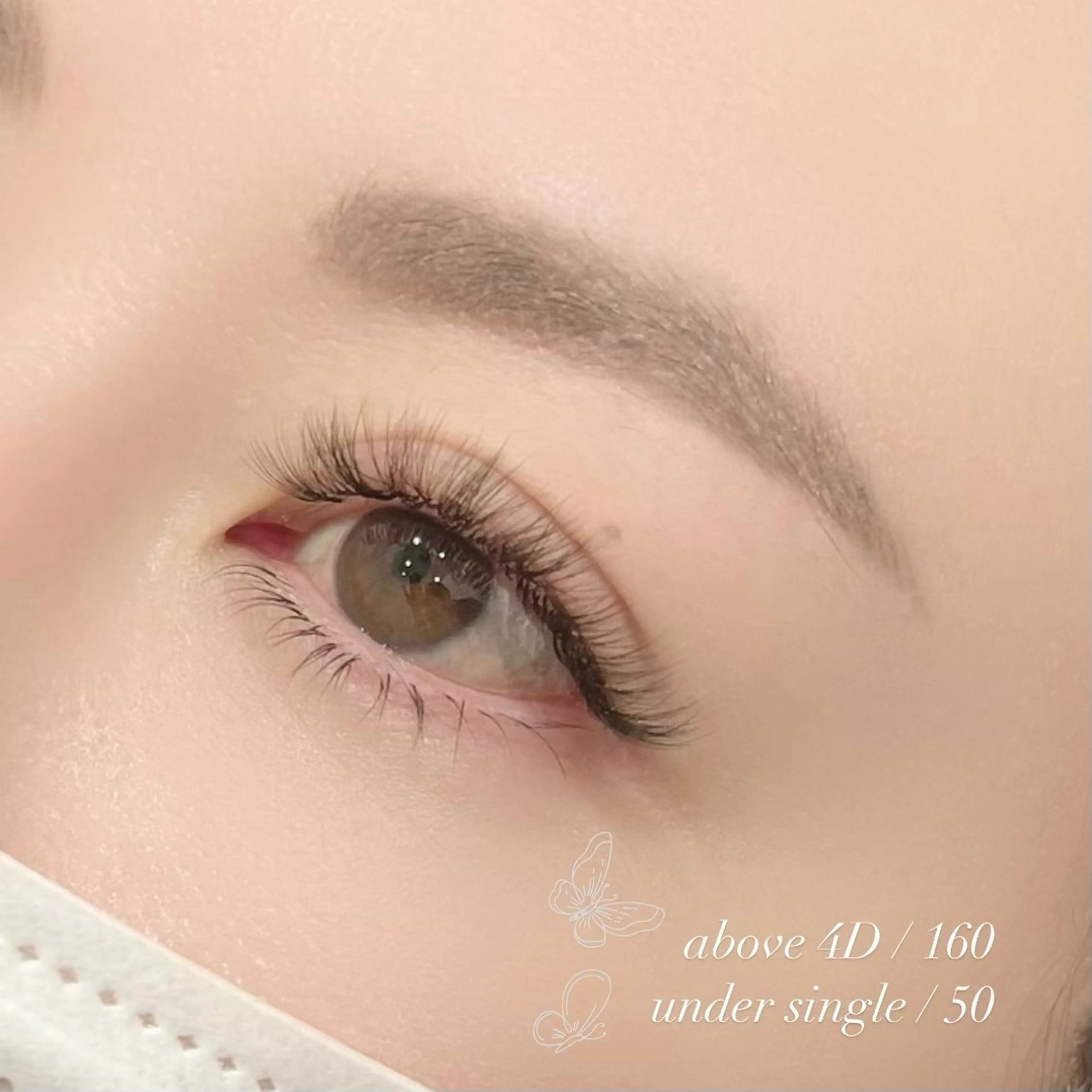 【2026特別価格🌟】ご新規様・4Dエクステ120束ボリュームラッシュ　オフ無料¥2200円OFF➡️¥8360の写真