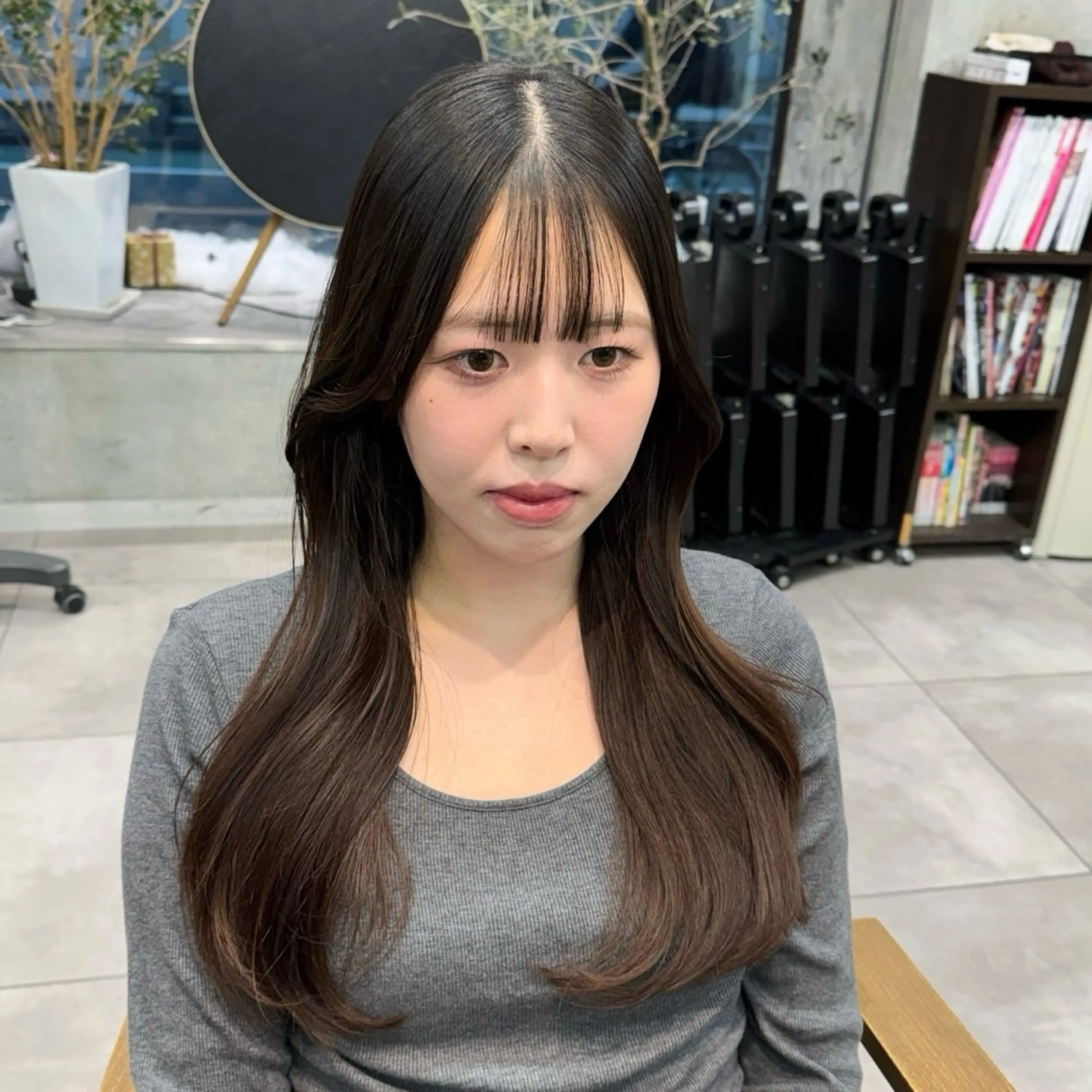 ロング 韓国ヘア AINA🐱のヘアスタイル