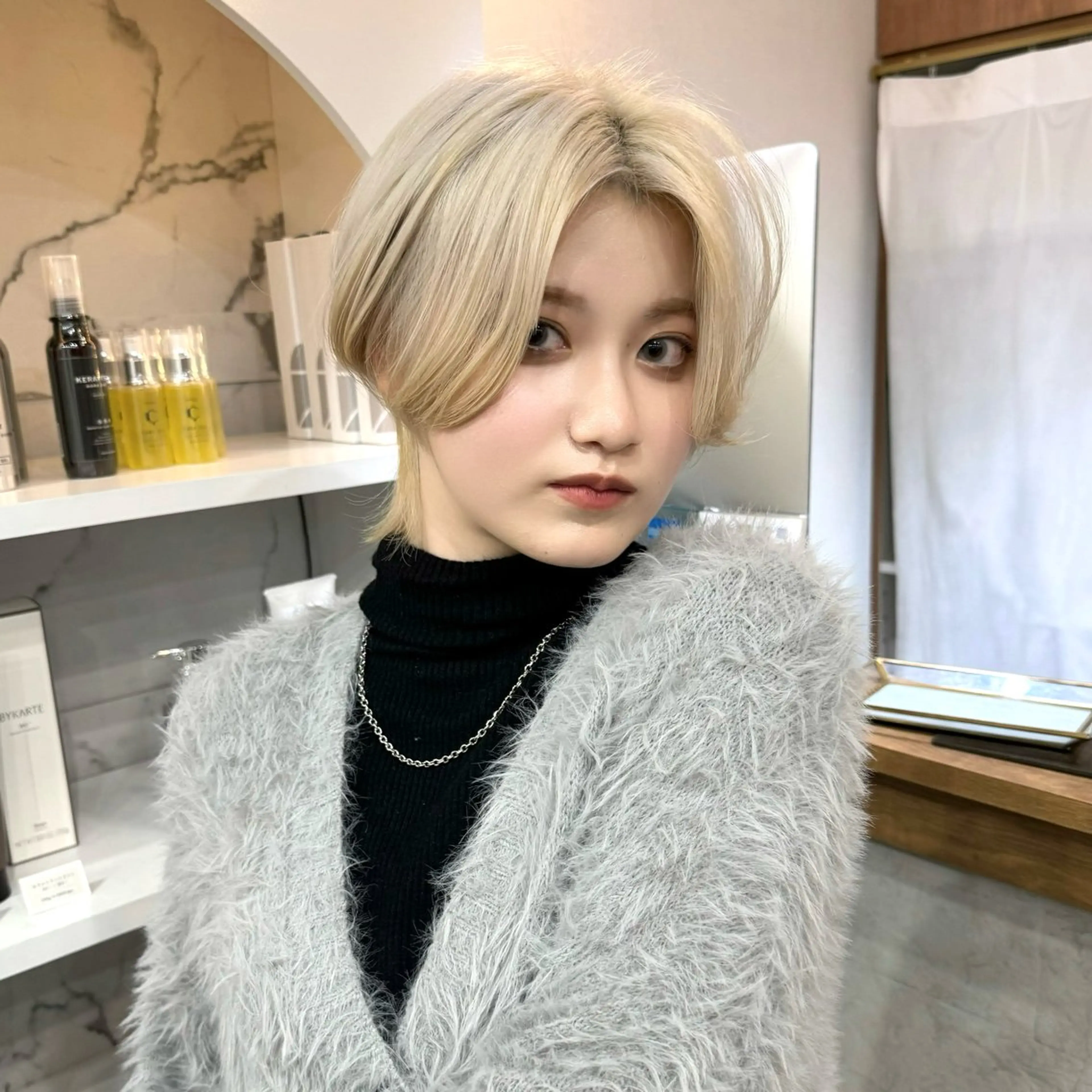 ショート カラー エクステモデル募集 💗大阪梅田/川上のヘアスタイル