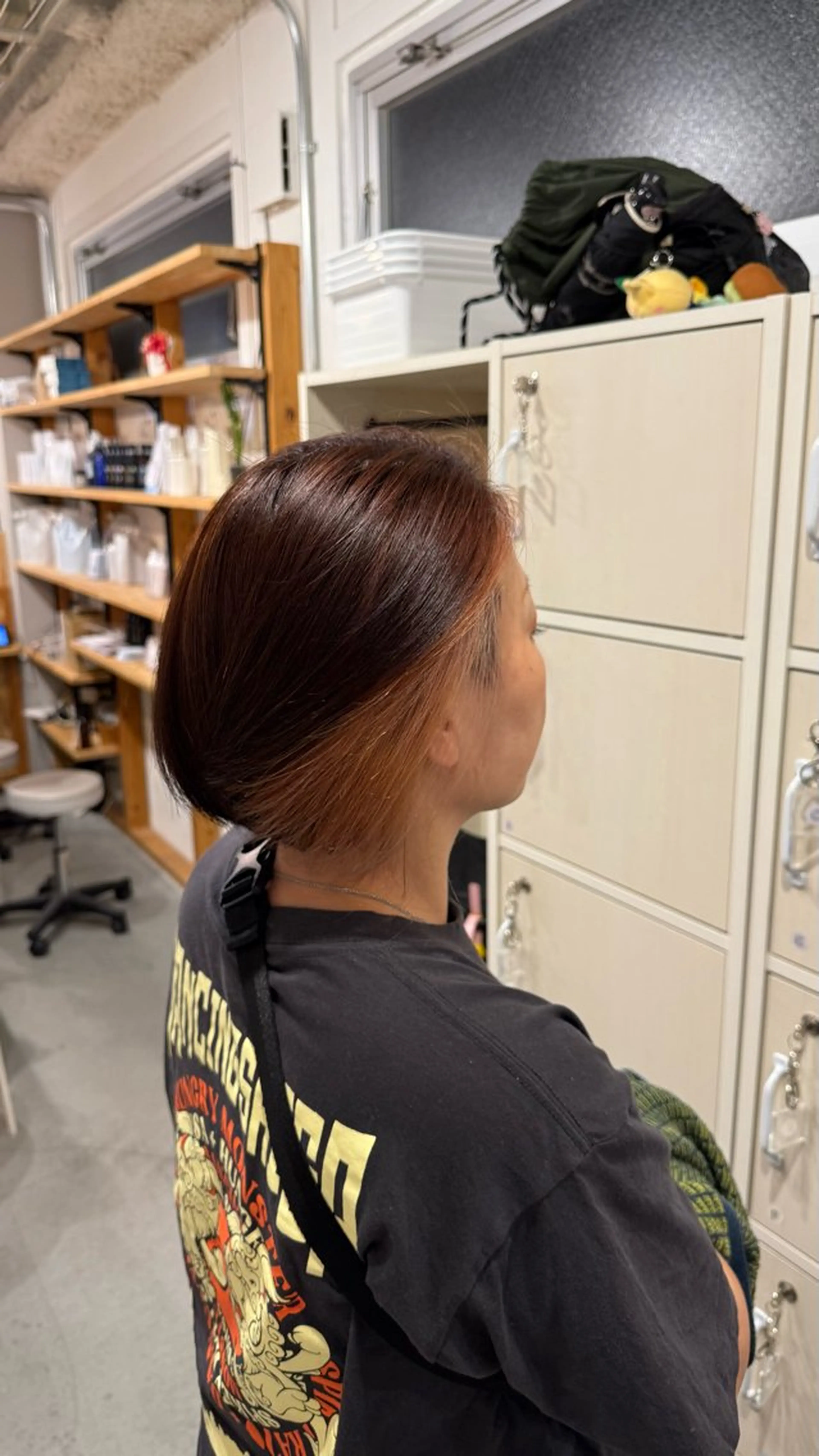 ショート カラー ベージュカラー インナーカラー ピンクカラー ピンクベージュ ヘアカラー キヨスミ ナツキのヘアスタイル