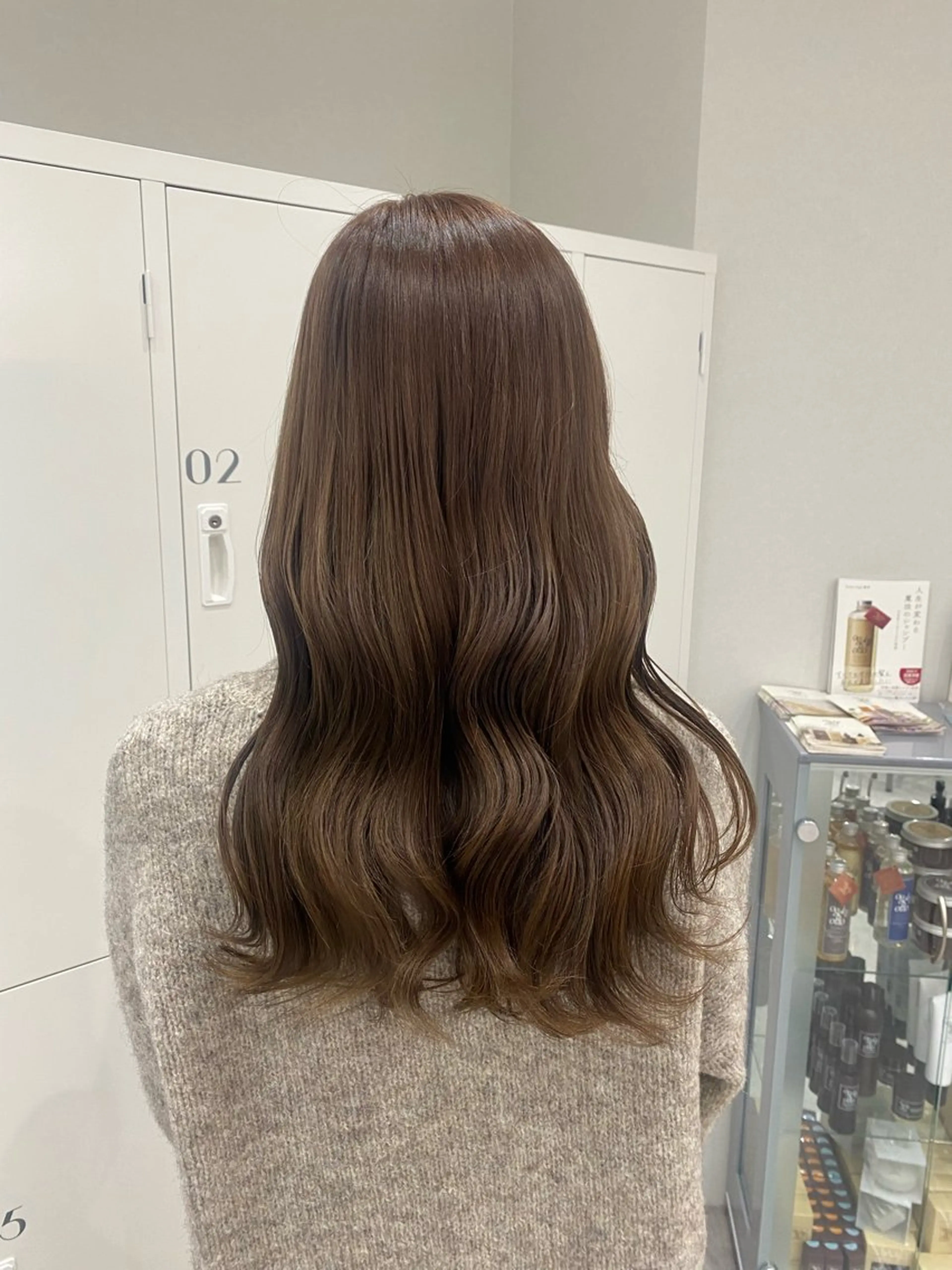 セミロング カラー ヘアアレンジ ベージュカラー ブリーチ 透明感カラー ヘアカラー ボブ /ニュアンス/ satomi🧸💖のヘアスタイル