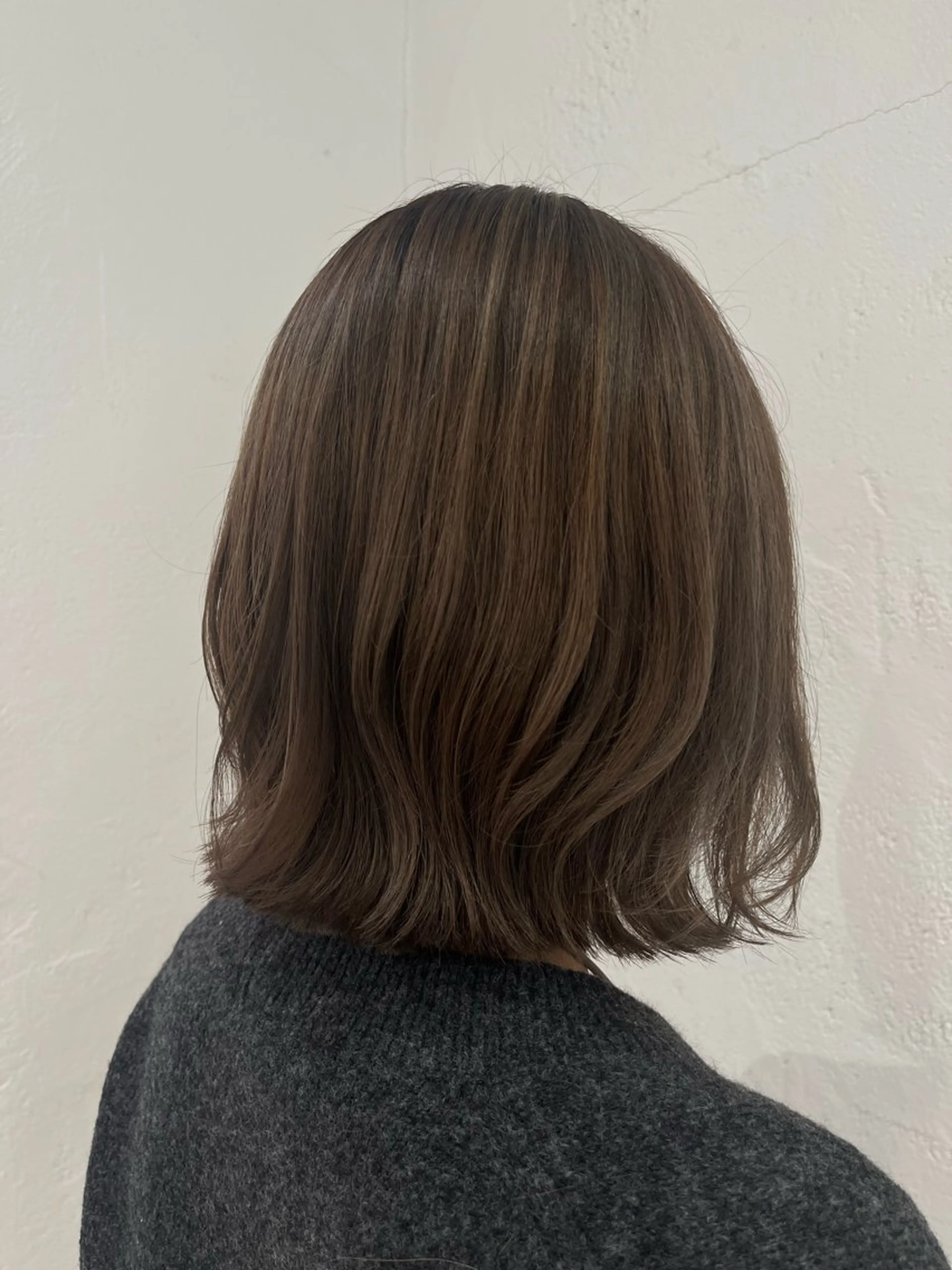 カラー グレージュ ハイライトカラー 大人カラー✳︎ボブ 横関由美のその他イメージ