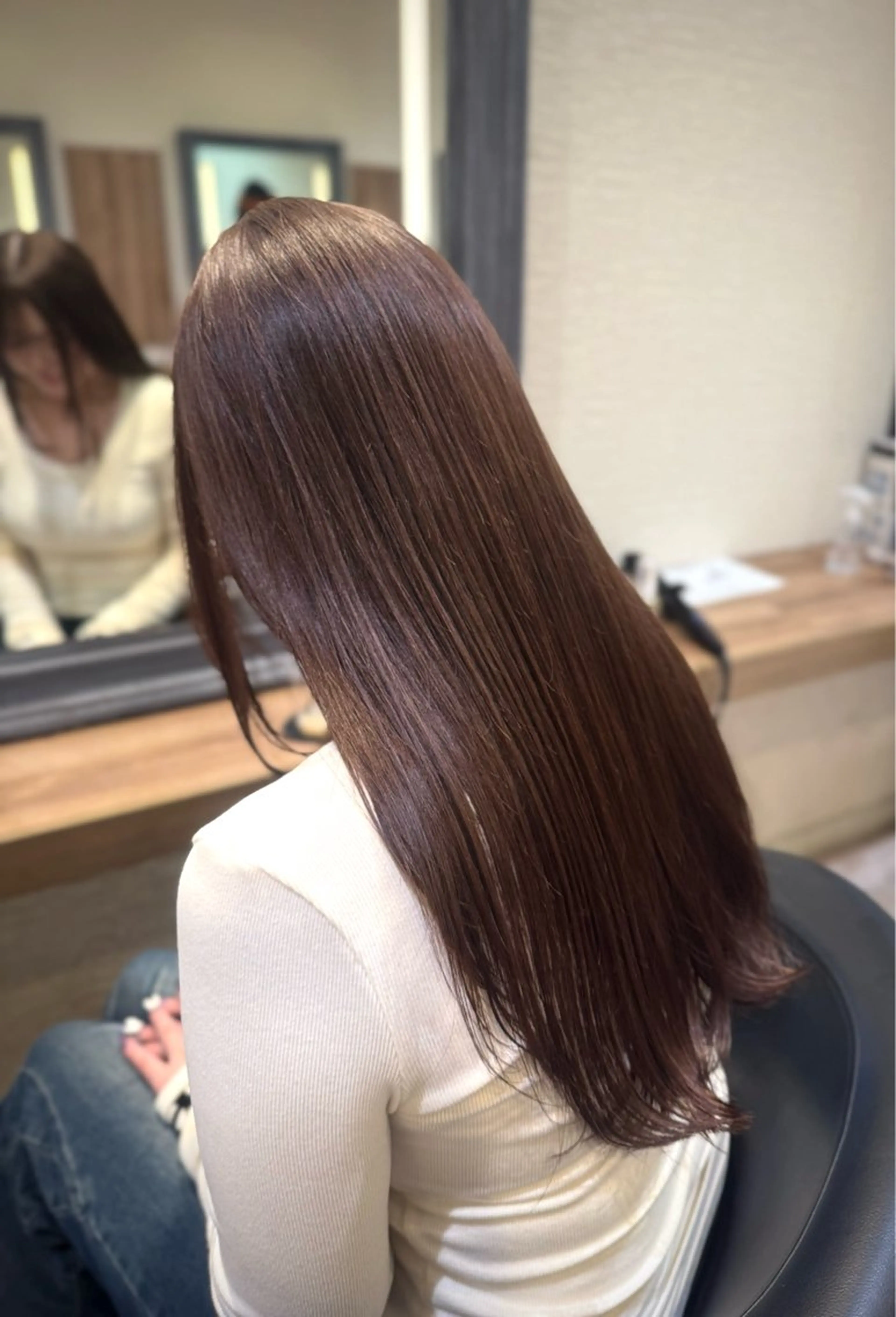ロング カラー さら艶レイヤーカット 🩶Suzuneのヘアスタイル