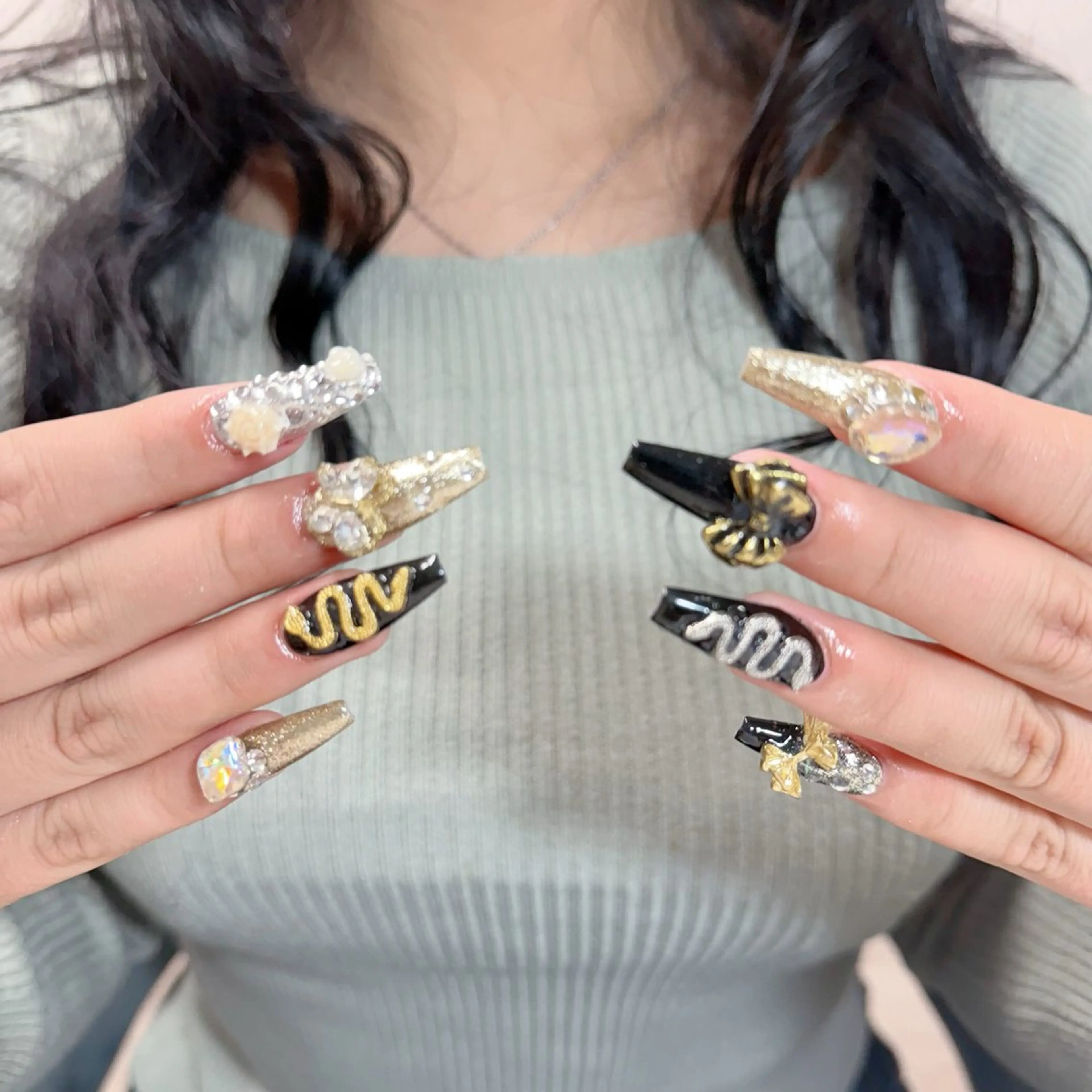 ネイル ハンドネイル 🍄Rina🍄 韓国風ネイルのネイルデザイン