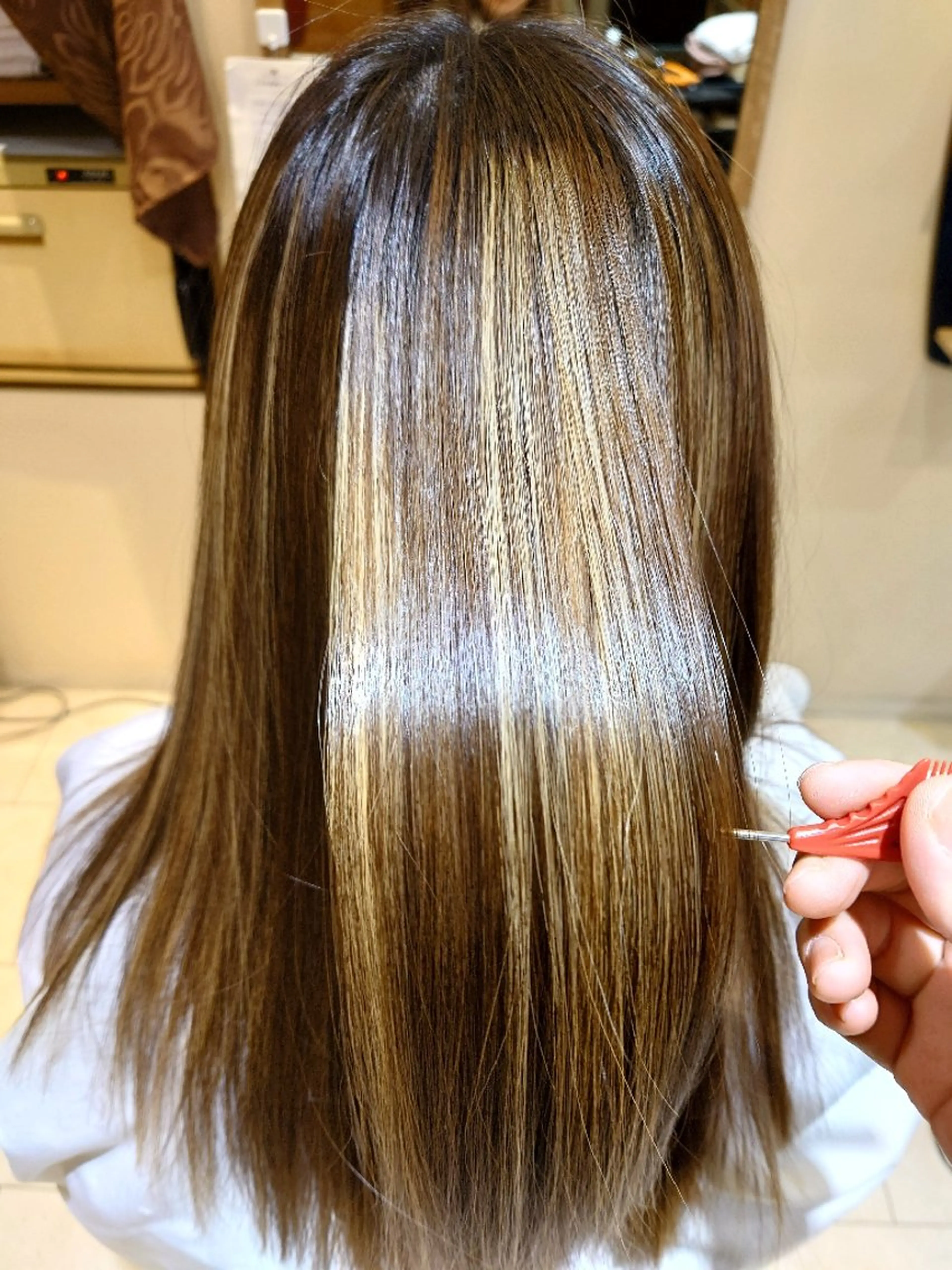 セミロング 髪質改善 トリートメント トリートメント 塚原 友紀子のヘアスタイル