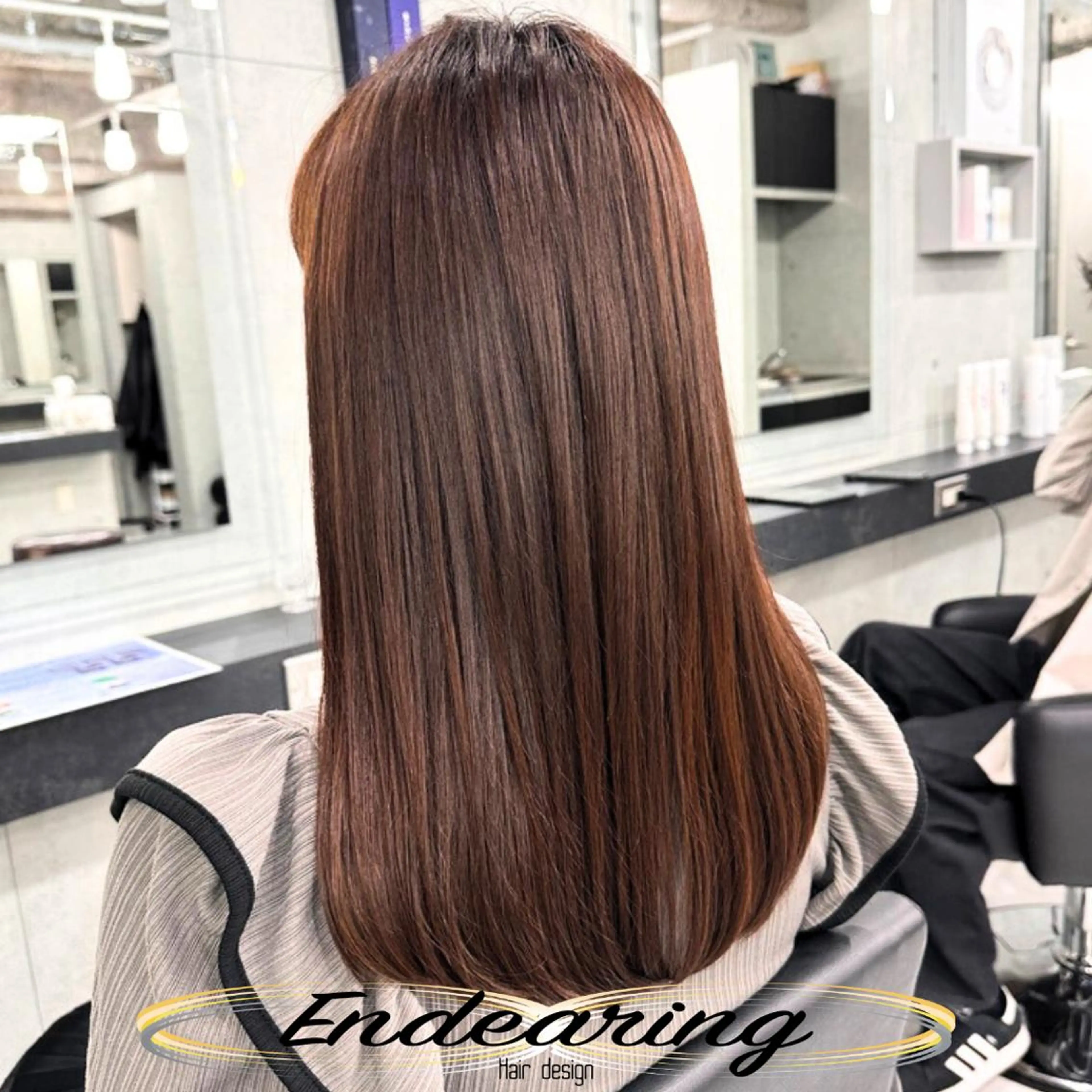 セミロング レイヤーカット ローレイヤー カット ヘアカラー Endearing 銀座/YOKOのヘアスタイル