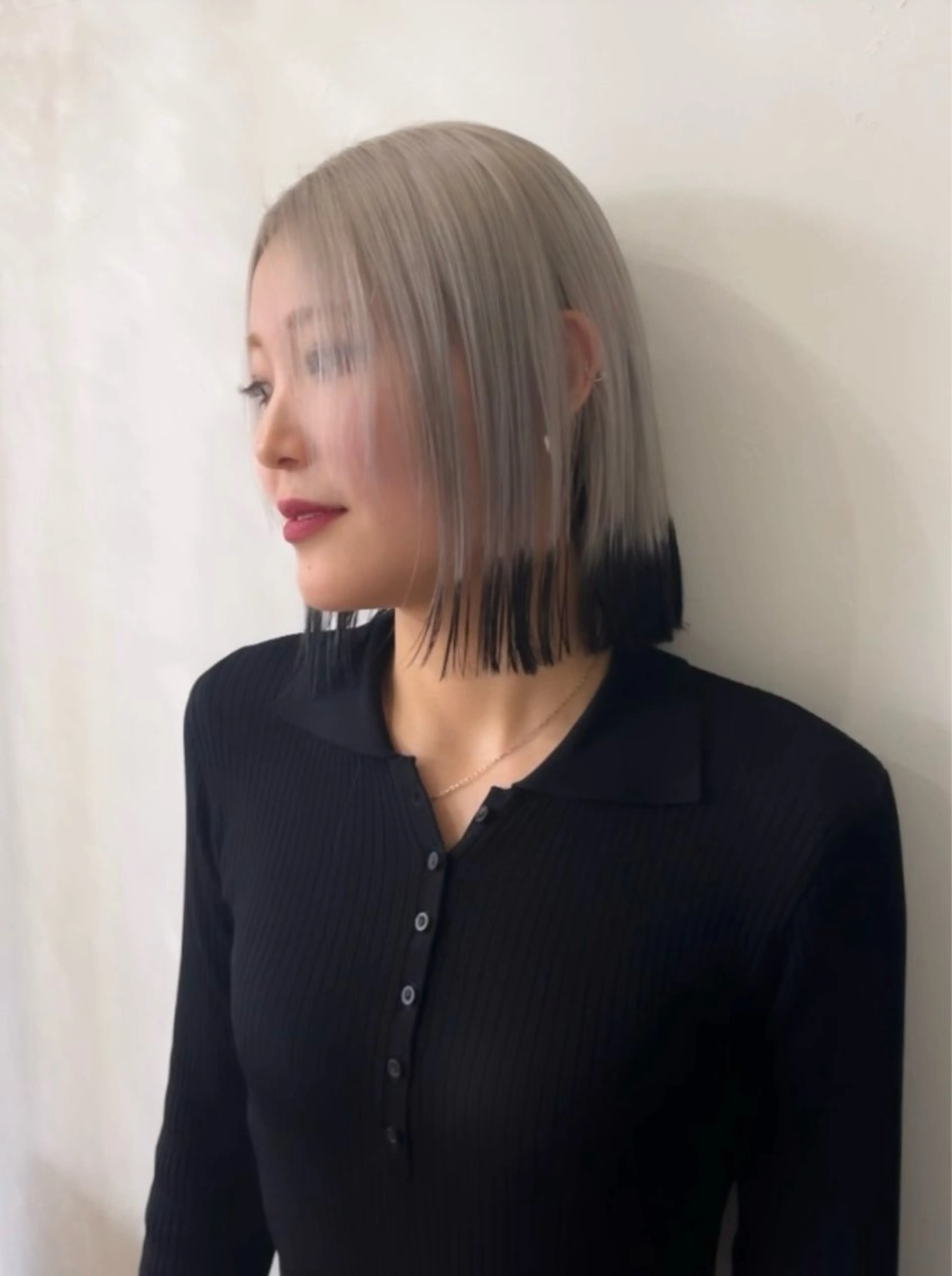 ミディアム カット ヘアカラー トリートメント ブリーチ／デザイン／ 🫟Rurika🫟のヘアスタイル