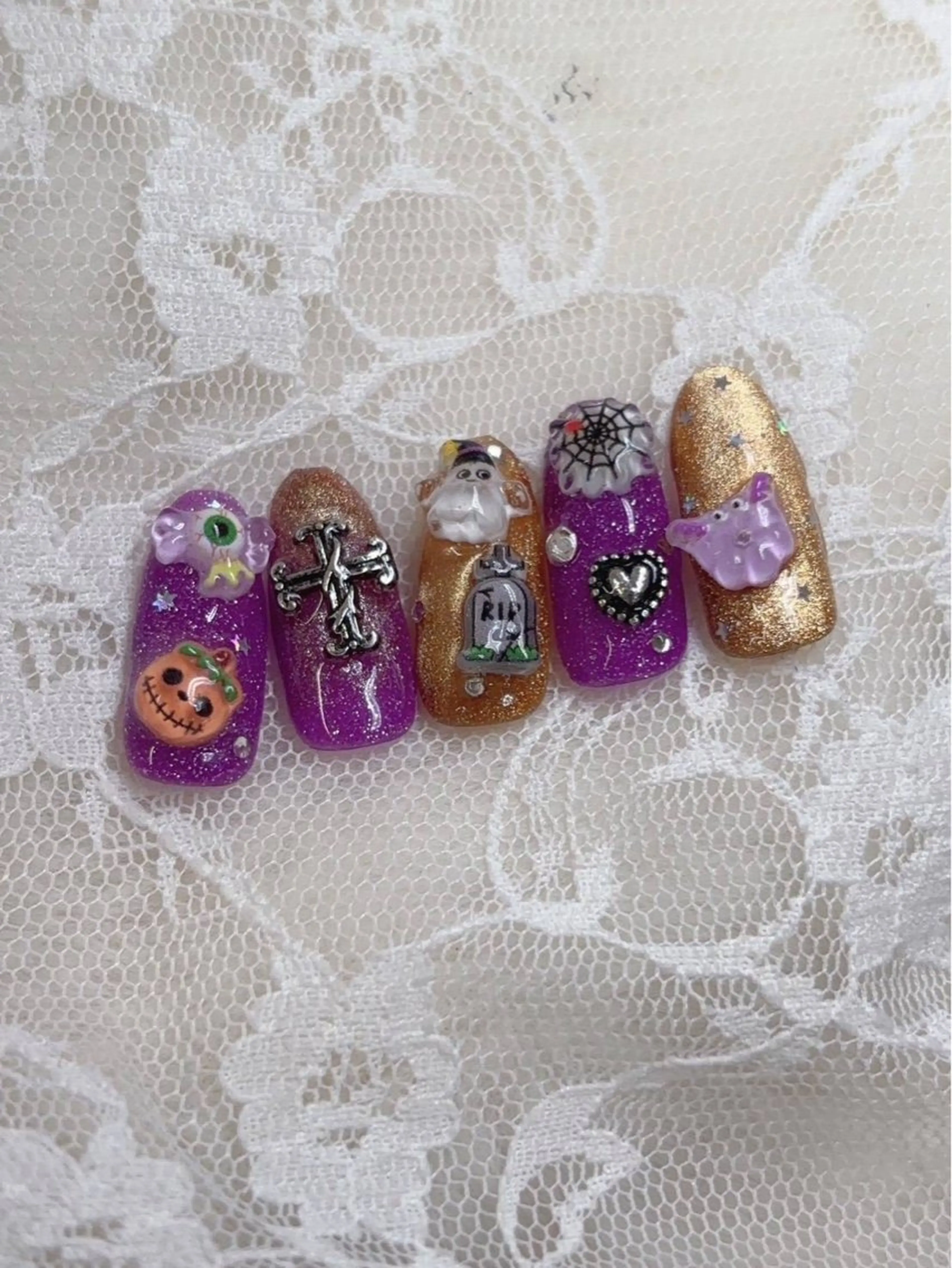 ネイル ハロウィン ハンドネイル ハンドケア Epokku ネイルサロンのネイルデザイン