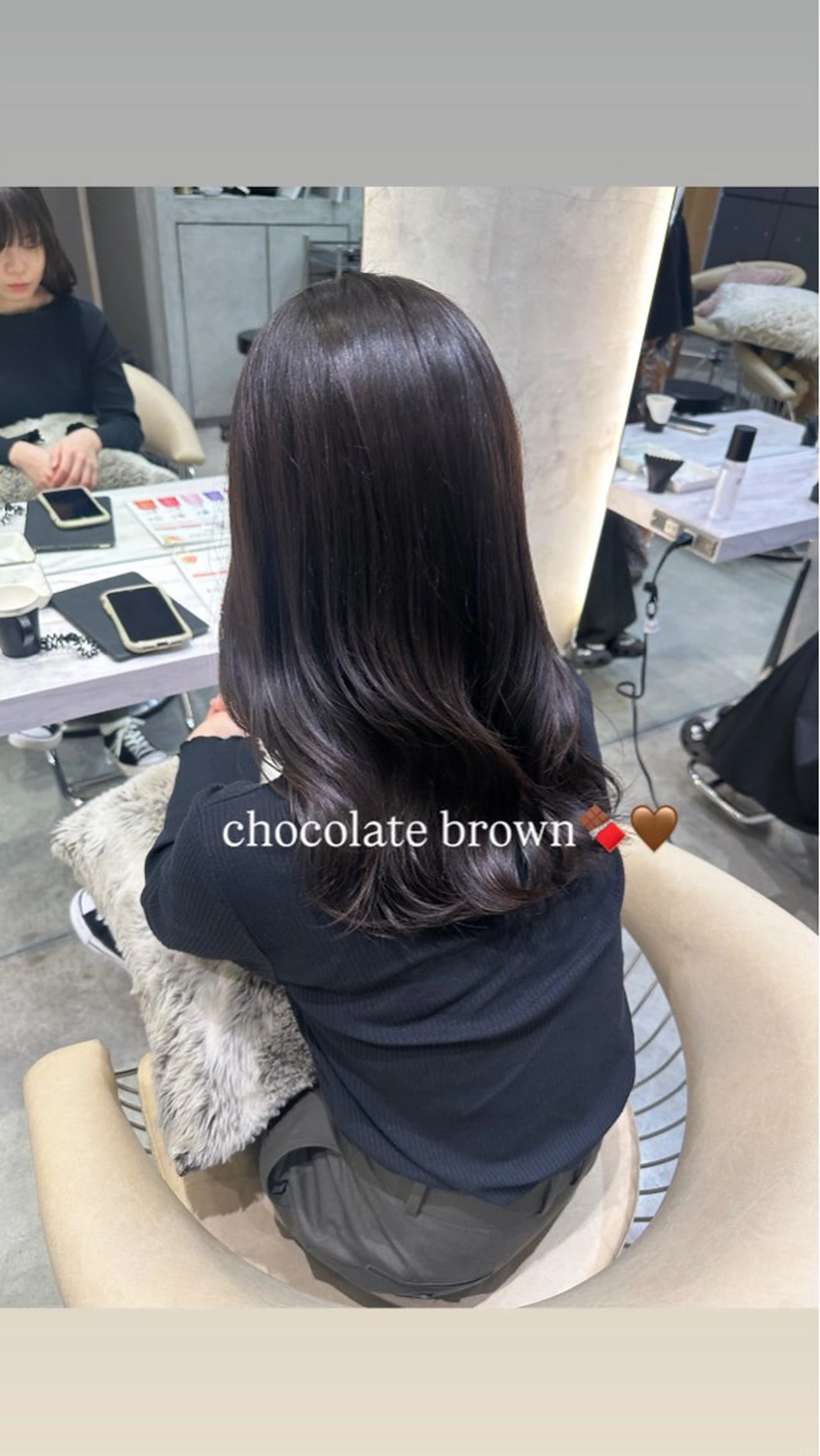 セミロング ヘアカラー 【lond】🩶 Marinのヘアスタイル