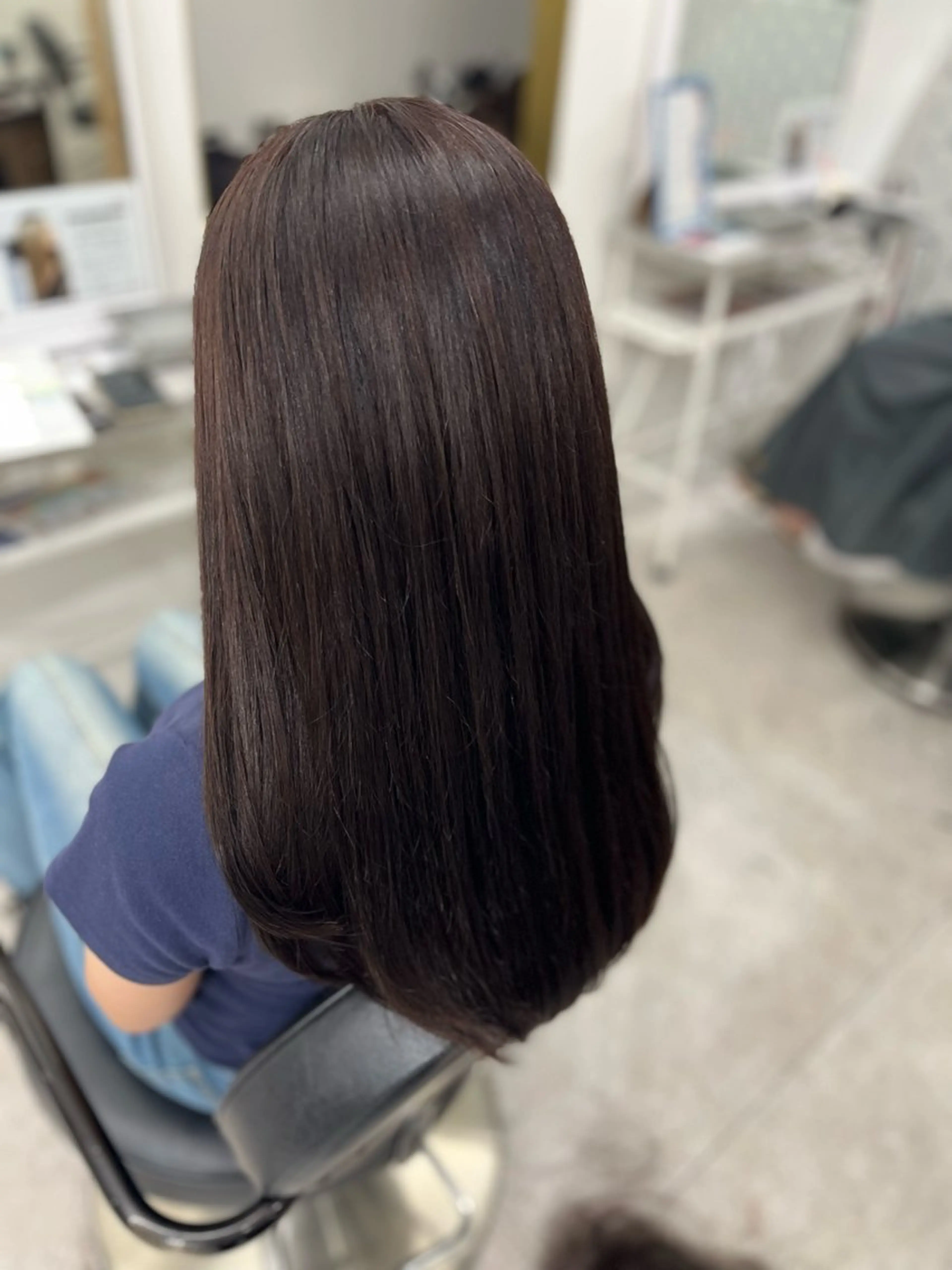 ロング カラー ブラウンカラー マロンブラウン カット ヘアカラー トリートメント 🫧ぷる艶カラー🫧 Yuubi🦩のヘアスタイル