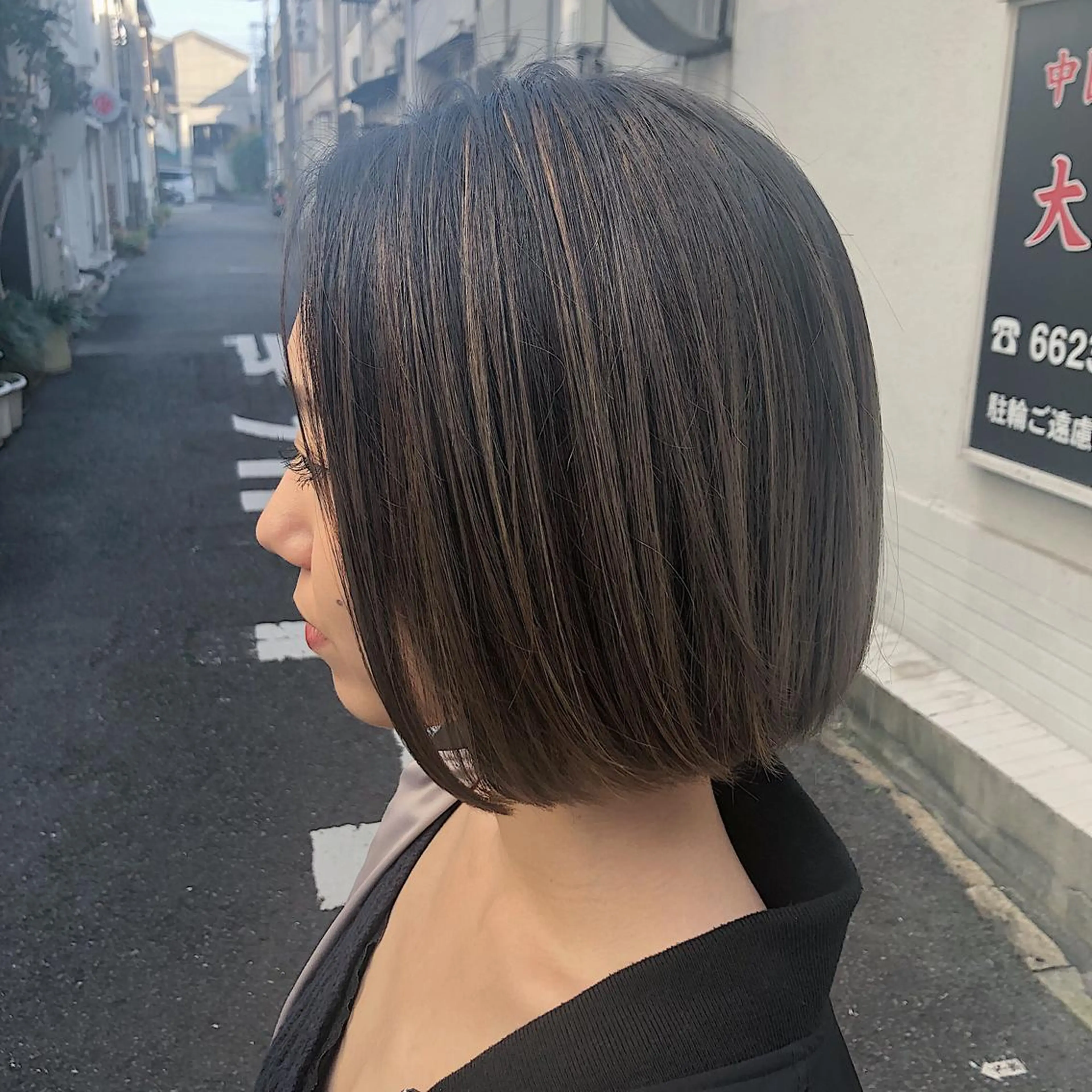 ショート カラー バレイヤージュ レイヤーカット ヘアカラー hair  salon Zöld.所属・KAIBORI ASUKAのヘアスタイル