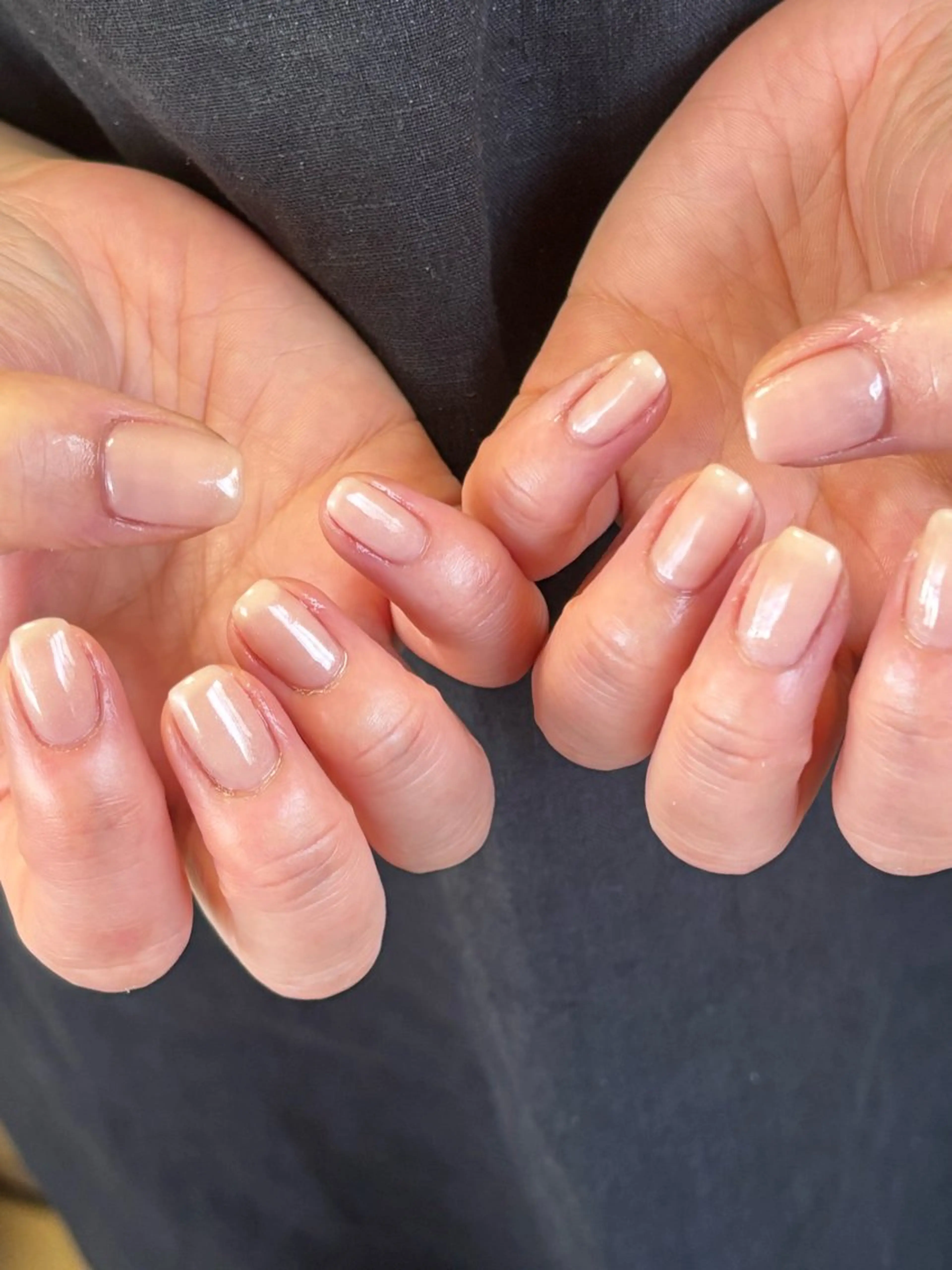 ネイル キラキラネイル ラメ(グリッター) ニュアンスネイル オフィスネイル ワンカラーネイル ハンドネイル tamu nail 　金町のネイルデザイン