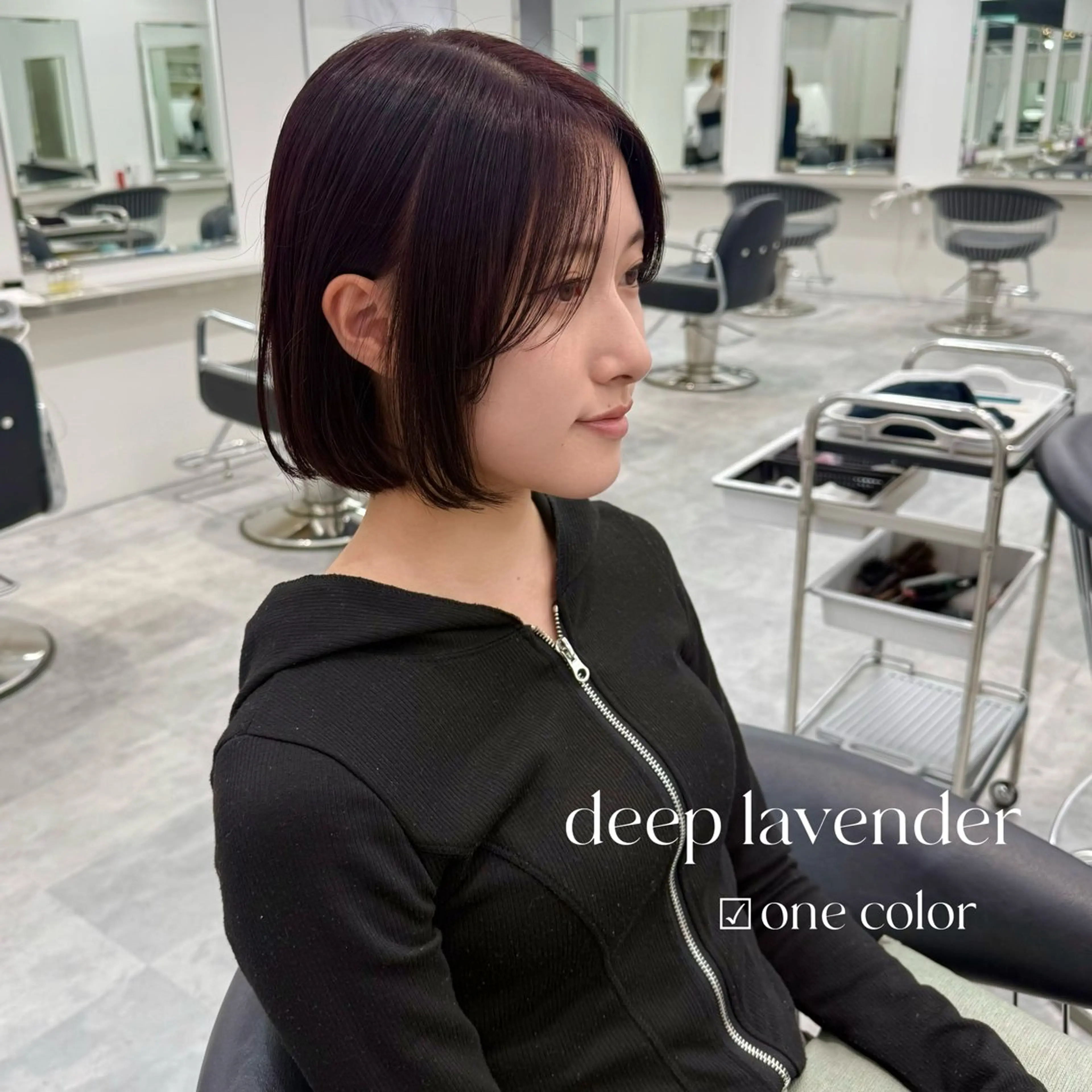 ミディアム カラー カット ヘアカラー ParveMix￤ 大賀さつき🍨🤍のヘアスタイル