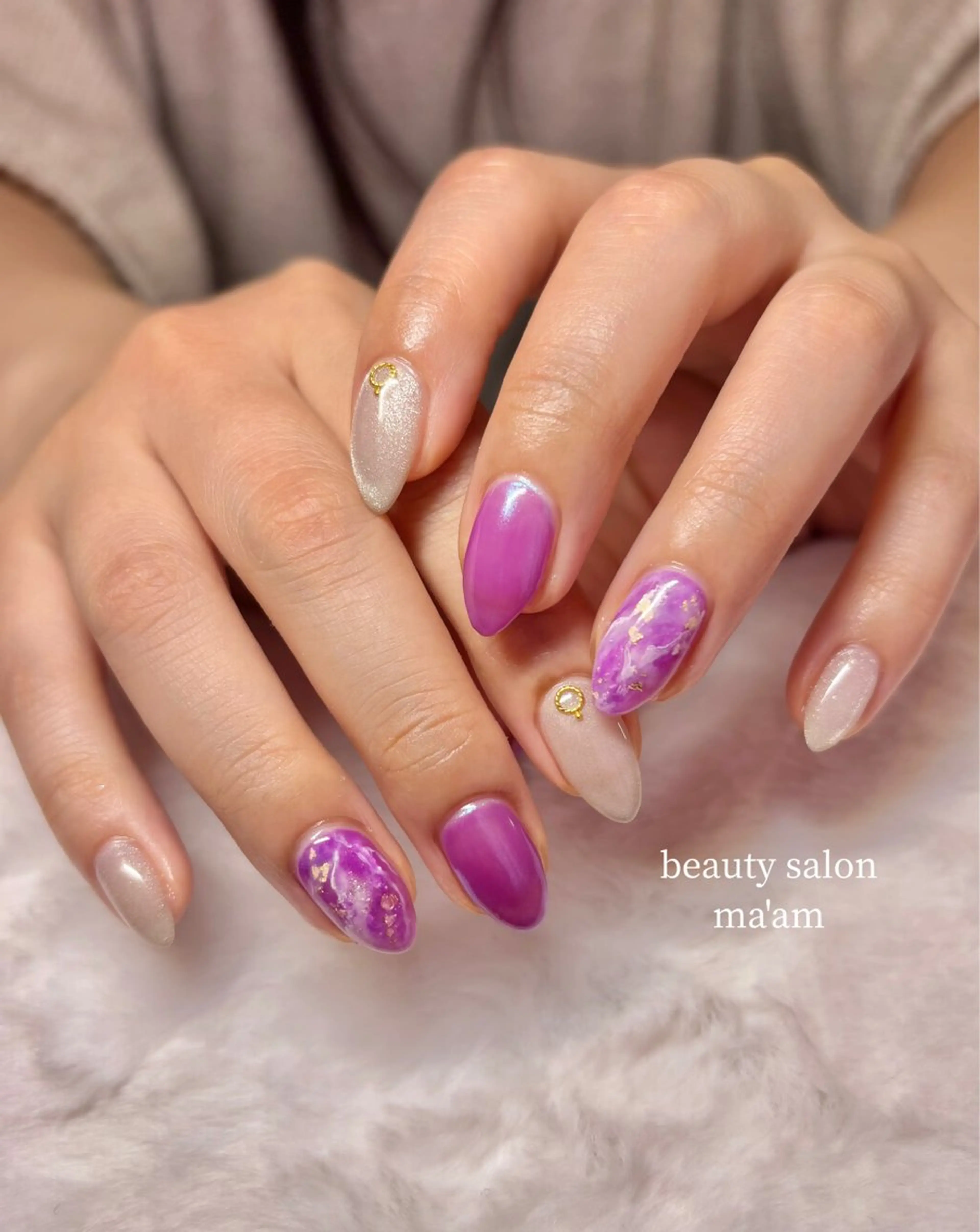 ネイル ハンドネイル beauty salon ma'am所属・chihiro 小路ネイルのネイルデザイン