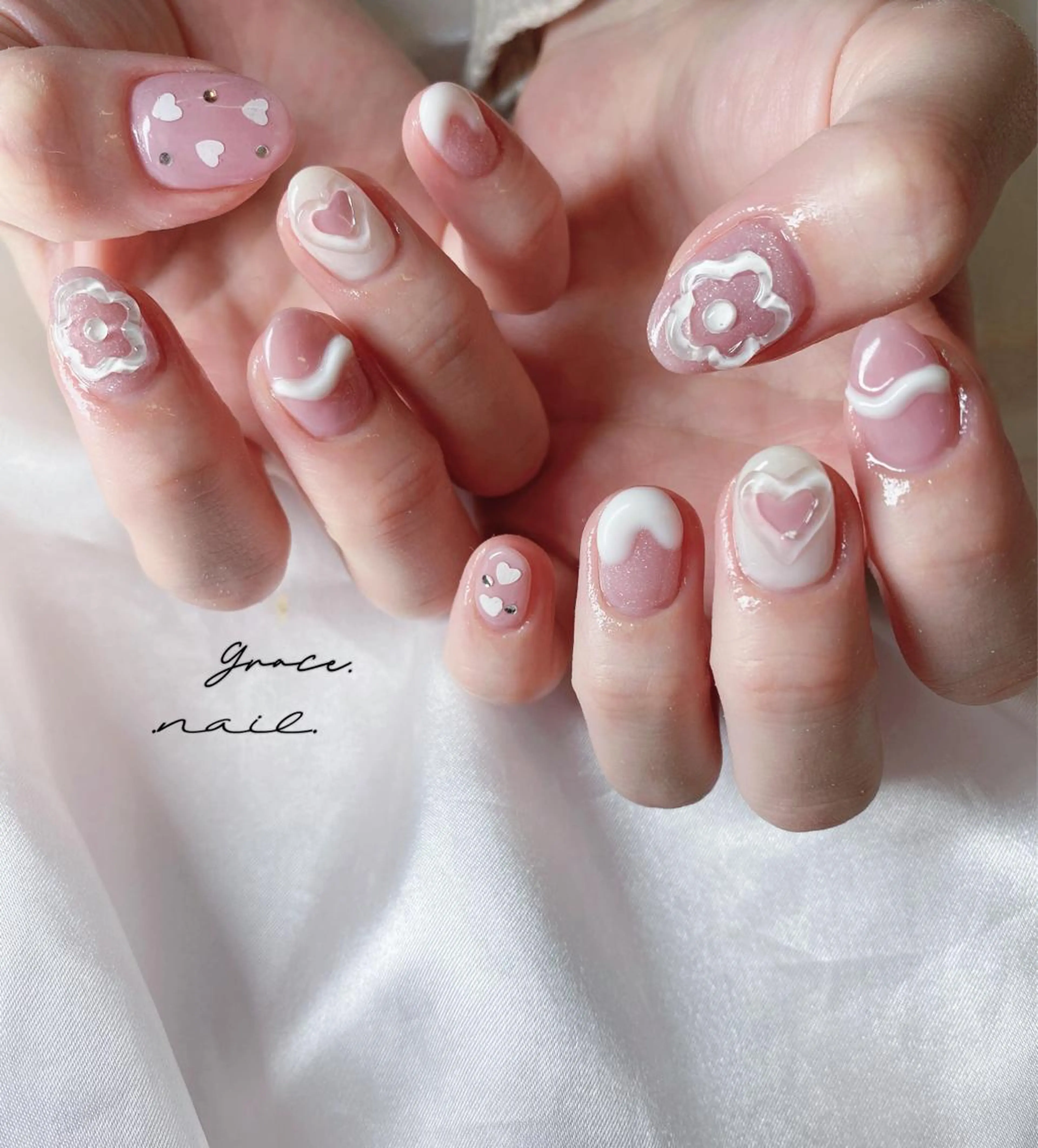 ネイル ハンドネイル ☆*｡Grace Nail｡*☆のネイルデザイン