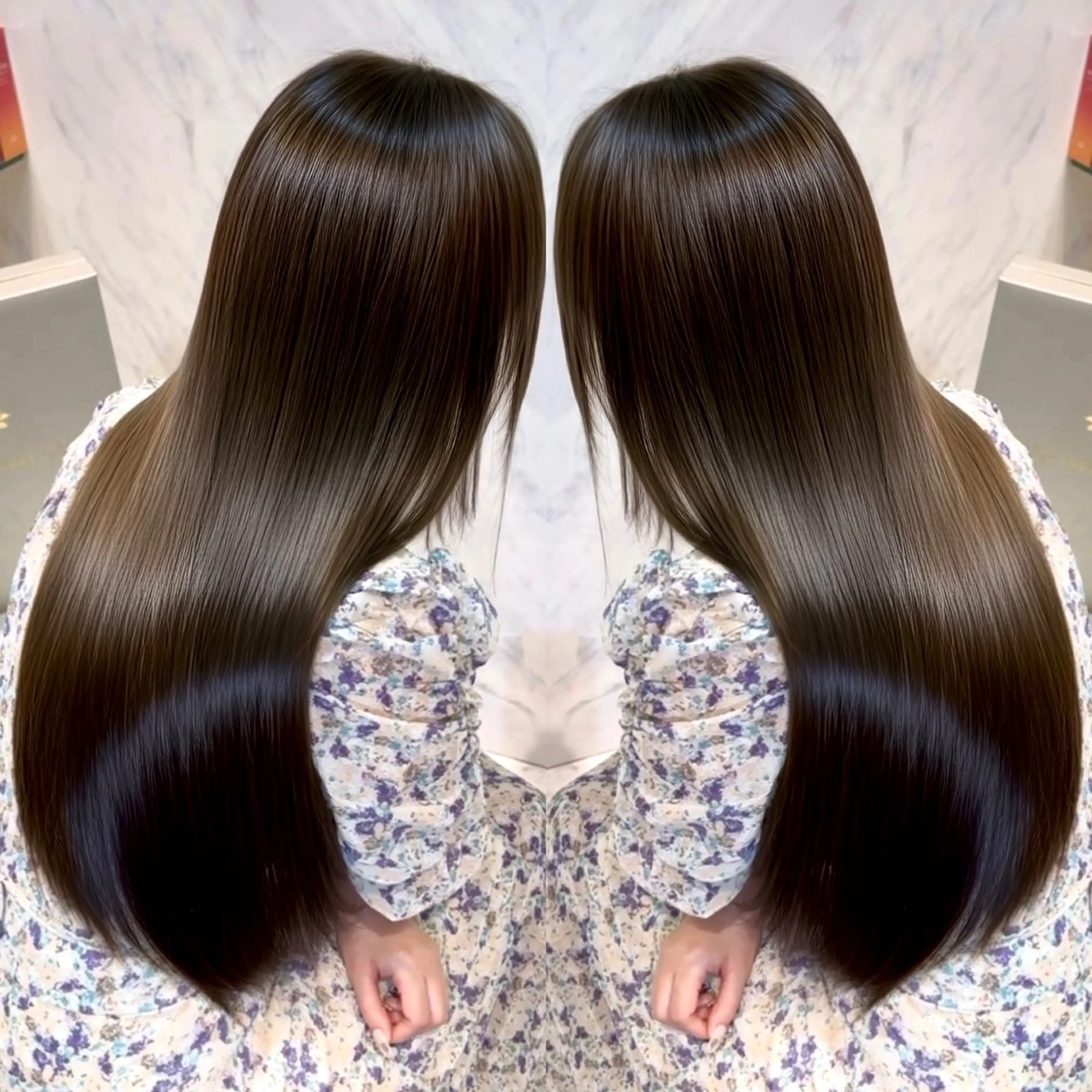 ロング 髪質改善 縮毛矯正 カット 縮毛矯正 トリートメント HANARE by youres hair 神楽坂所属・神楽坂/縮毛矯正/ 髪質改善/香村優弥のヘアスタイル