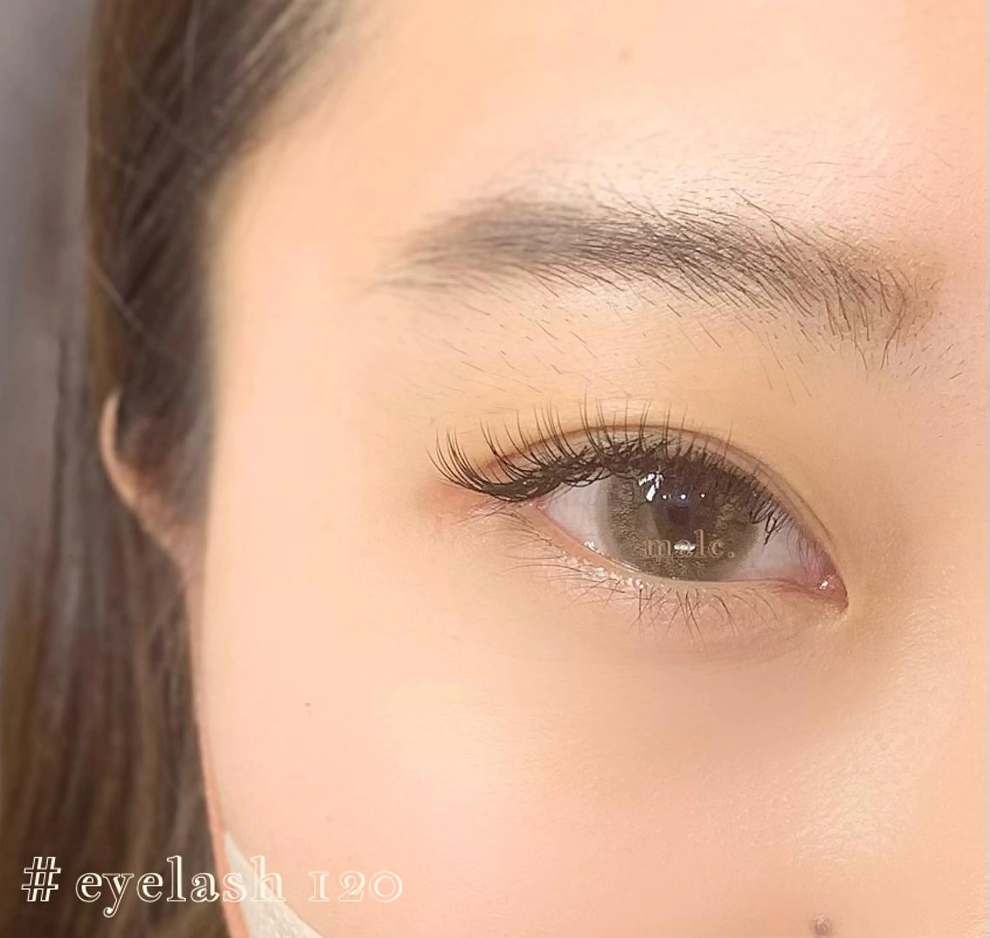 マツエク・マツパ フラットラッシュ 目尻長め 大阪/天王寺/寺田町 /河堀口のマツエク・マツパデザイン