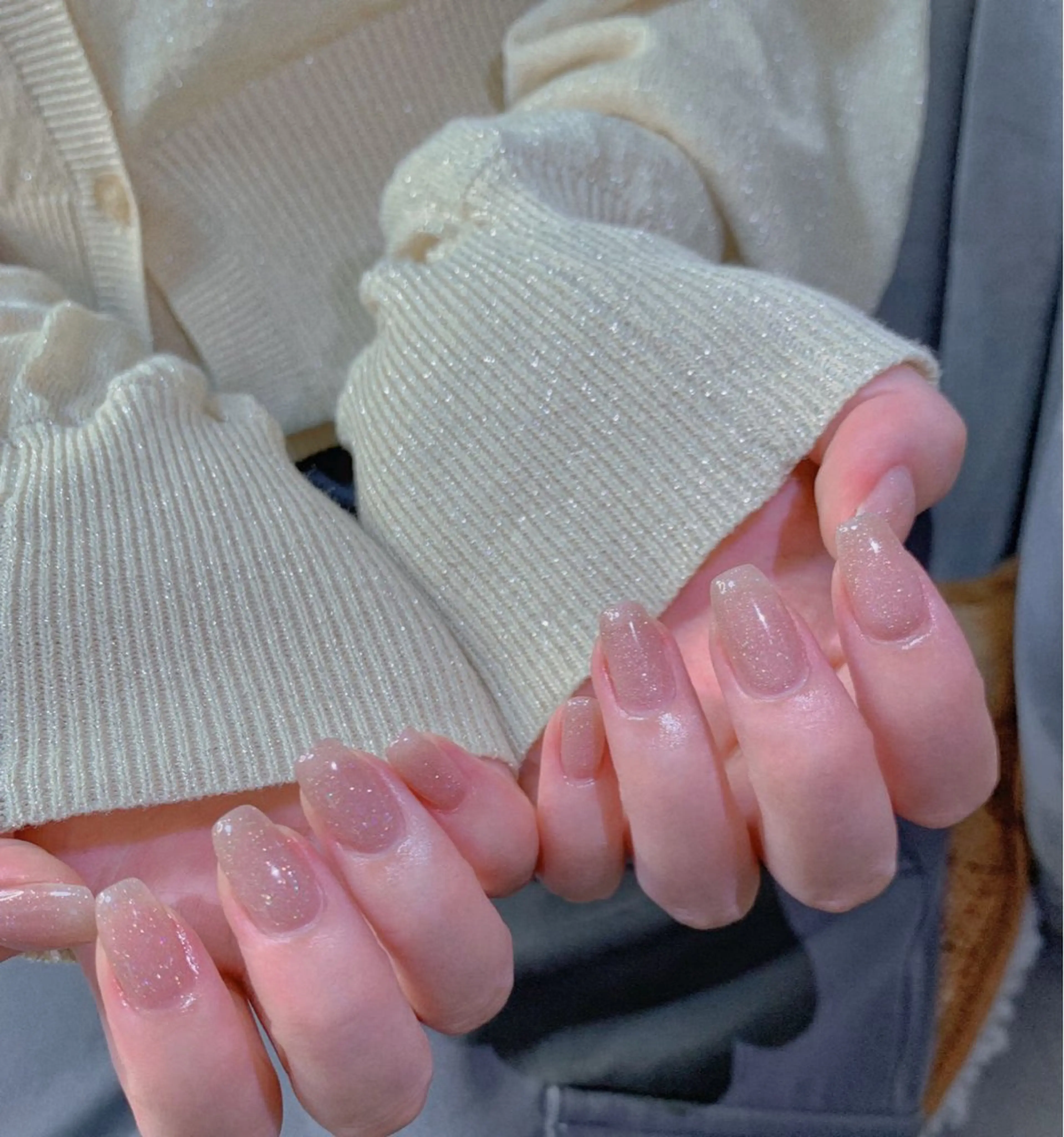 ミディアム ハンドネイル めぐみのネイルサロン スタッフ練習のネイルデザイン