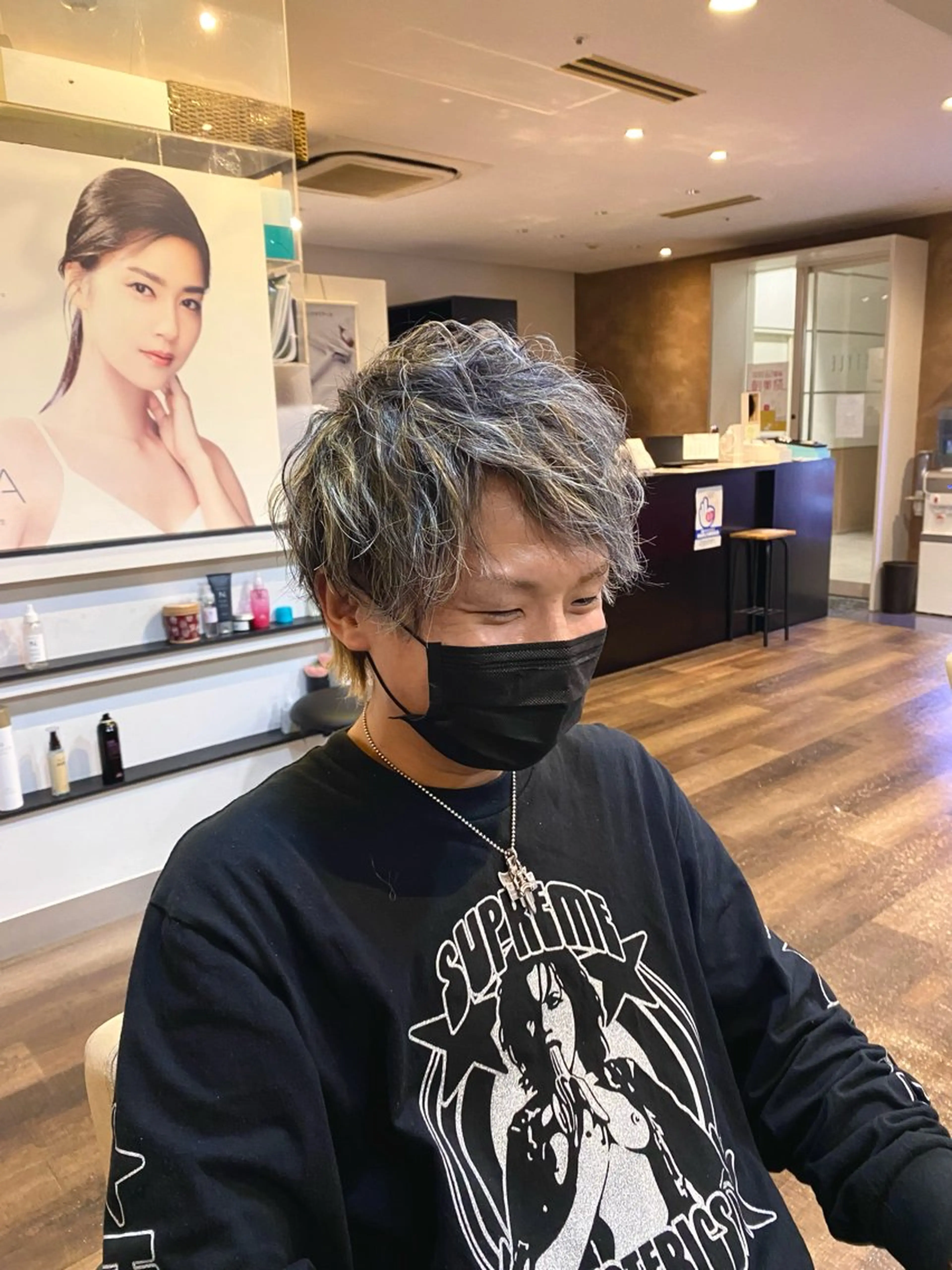カラー メンズ メンズハイライト ハイライトカラー カット ヘアカラー 杉原魁/髪質改善/ 似合わせパーマのヘアスタイル