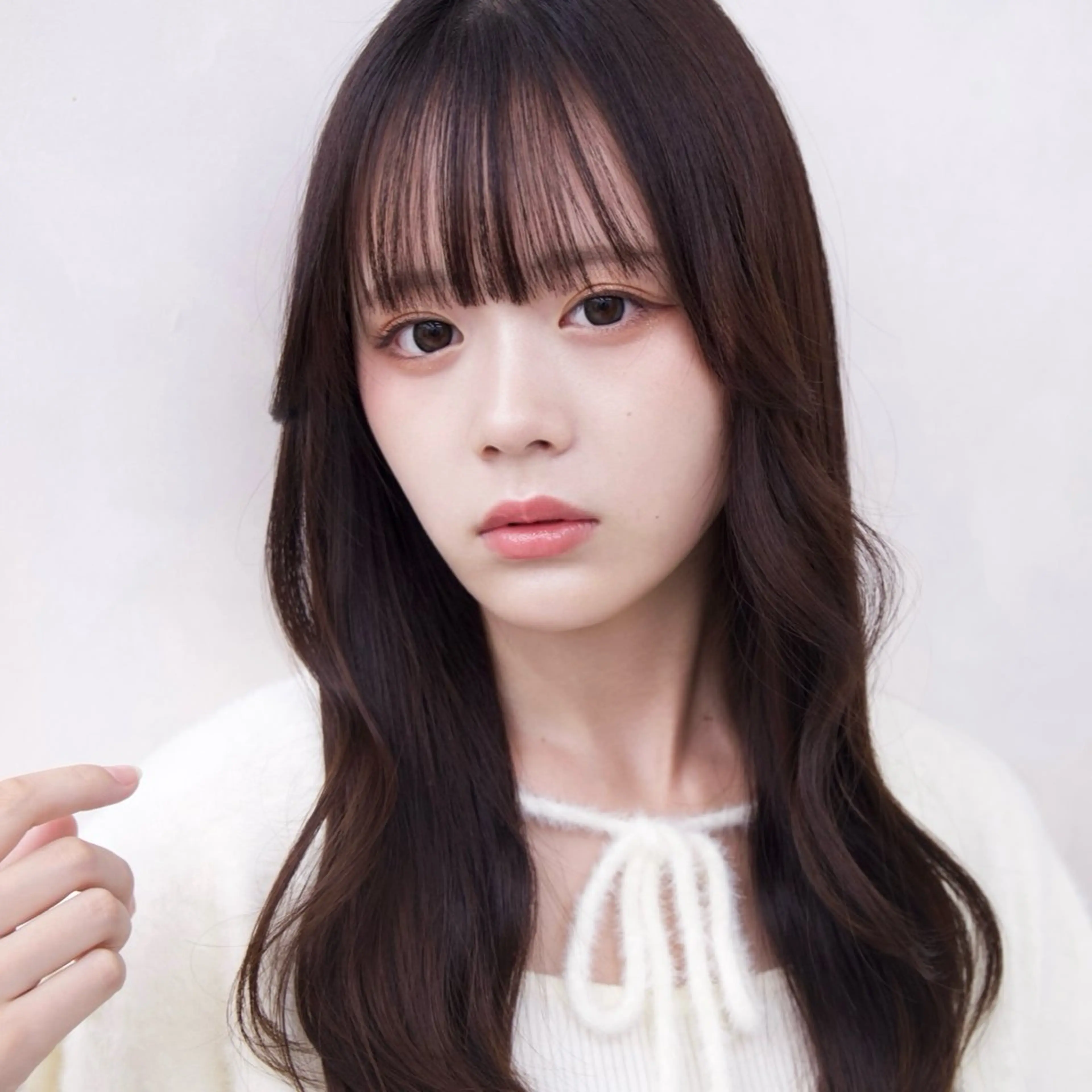 ロング パーマ シースルーバング パーマ トリートメント クロスパーマ×曲がる 縮毛矯正🫧あゆみのヘアスタイル