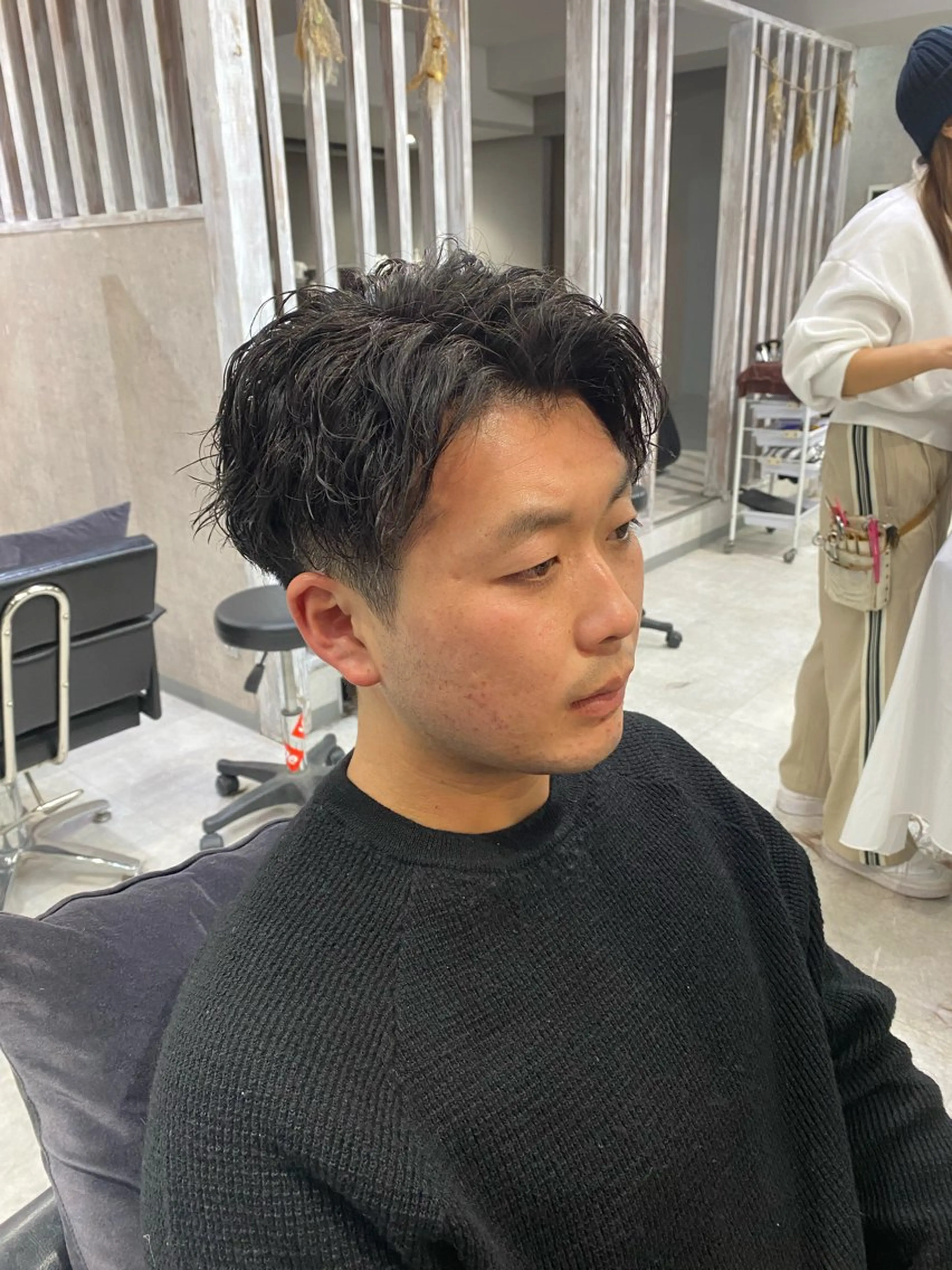 パーマ メンズ 里帆 CREAMのヘアスタイル