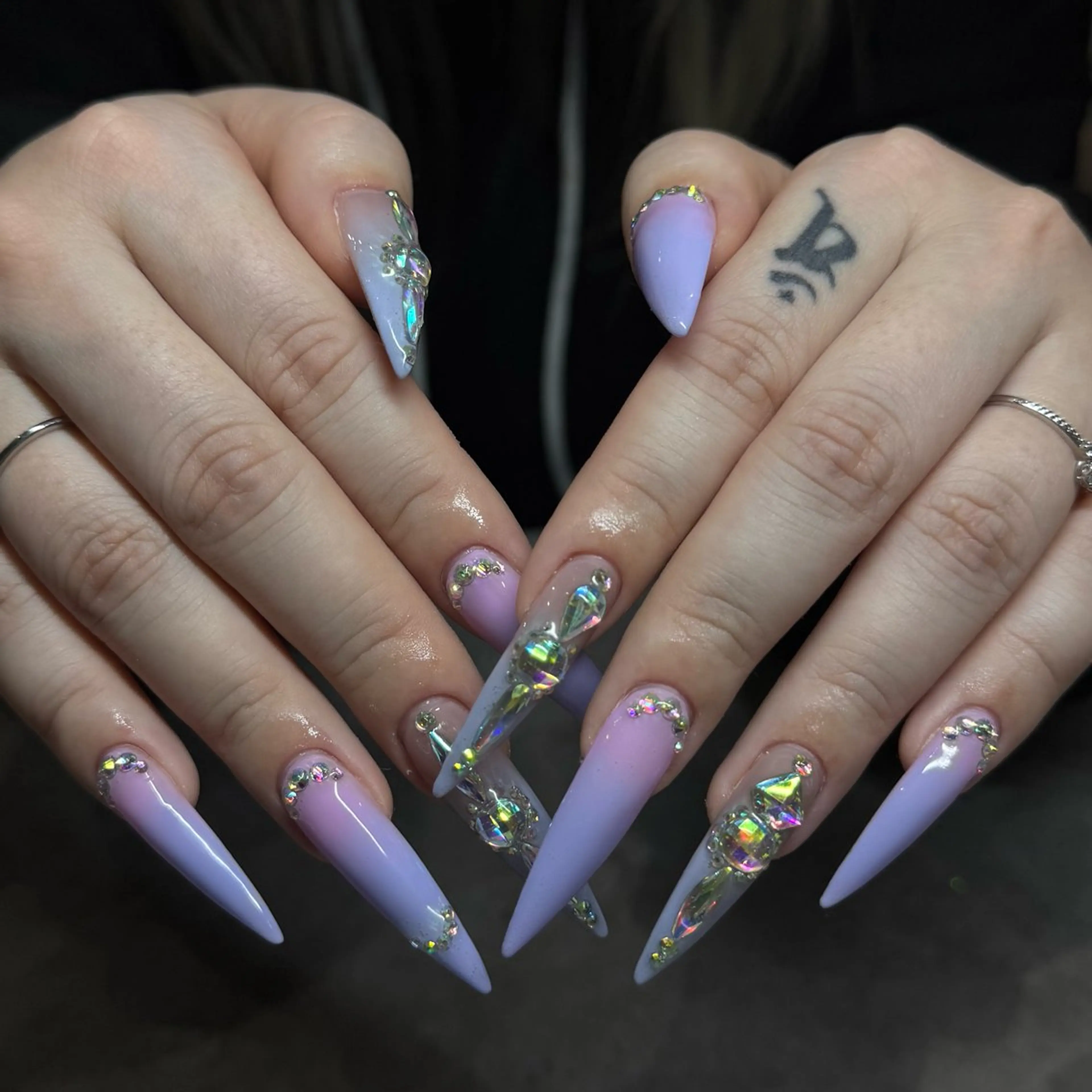 ネイル ロングネイル ハンドネイル IROHA NAIL 北村菜帆のネイルデザイン