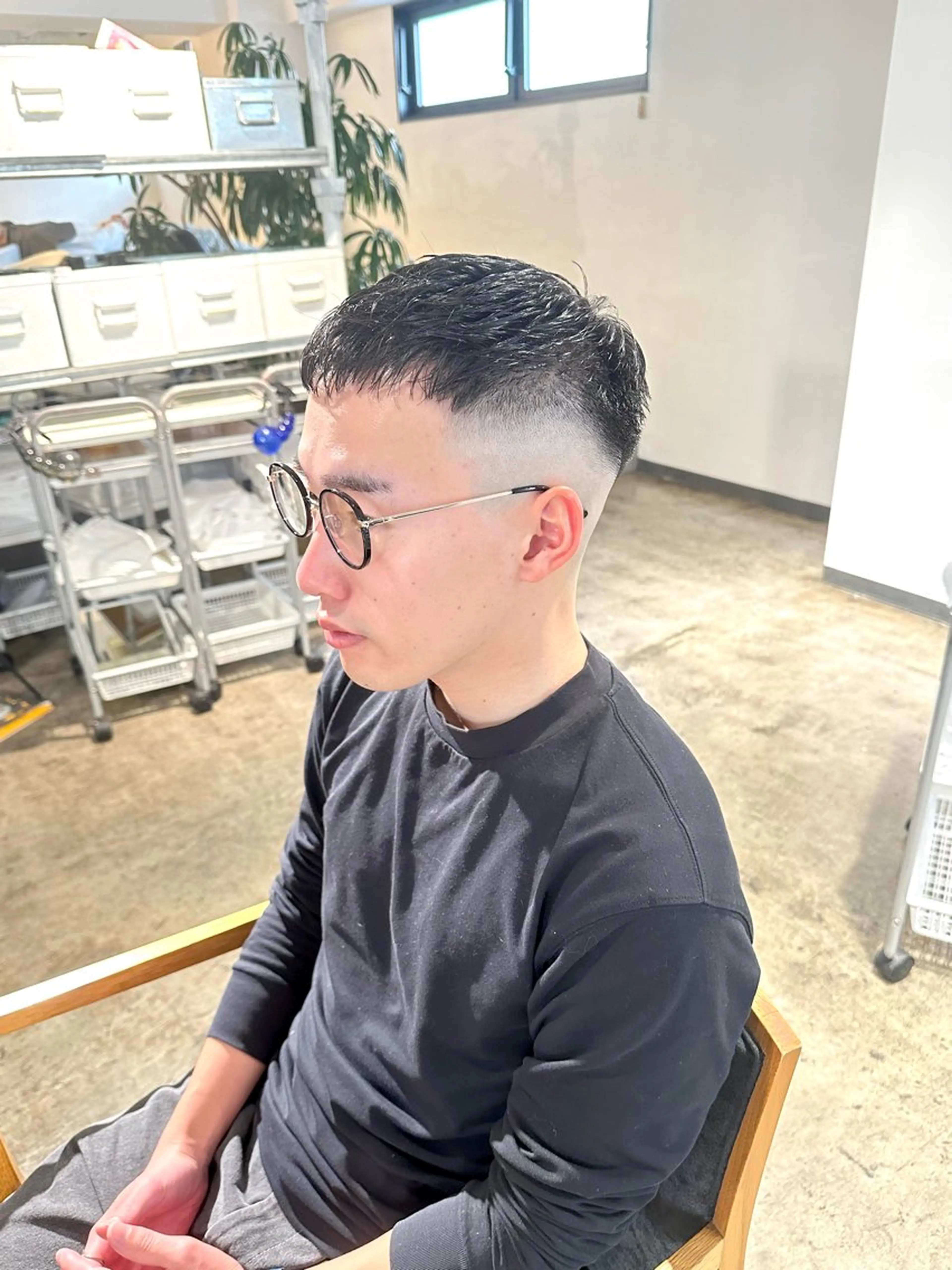 メンズ フェードカット メンズパーマ スキンフェード カット 骨格補正施術/メンズ 専門美容師/YUYAのヘアスタイル