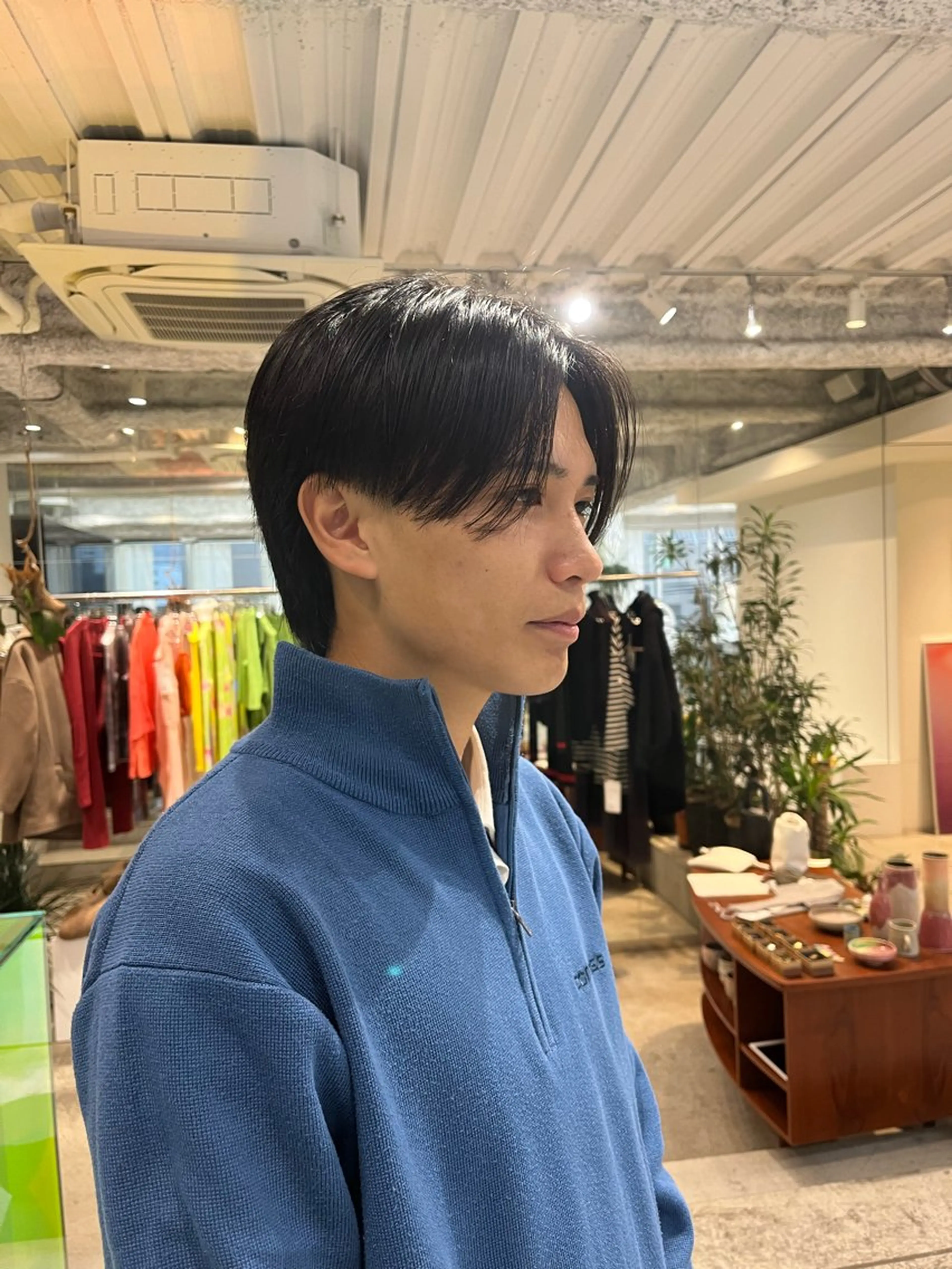 メンズ センターパート カット ANY/メンズ特化/ シバヤ　ユウキのヘアスタイル