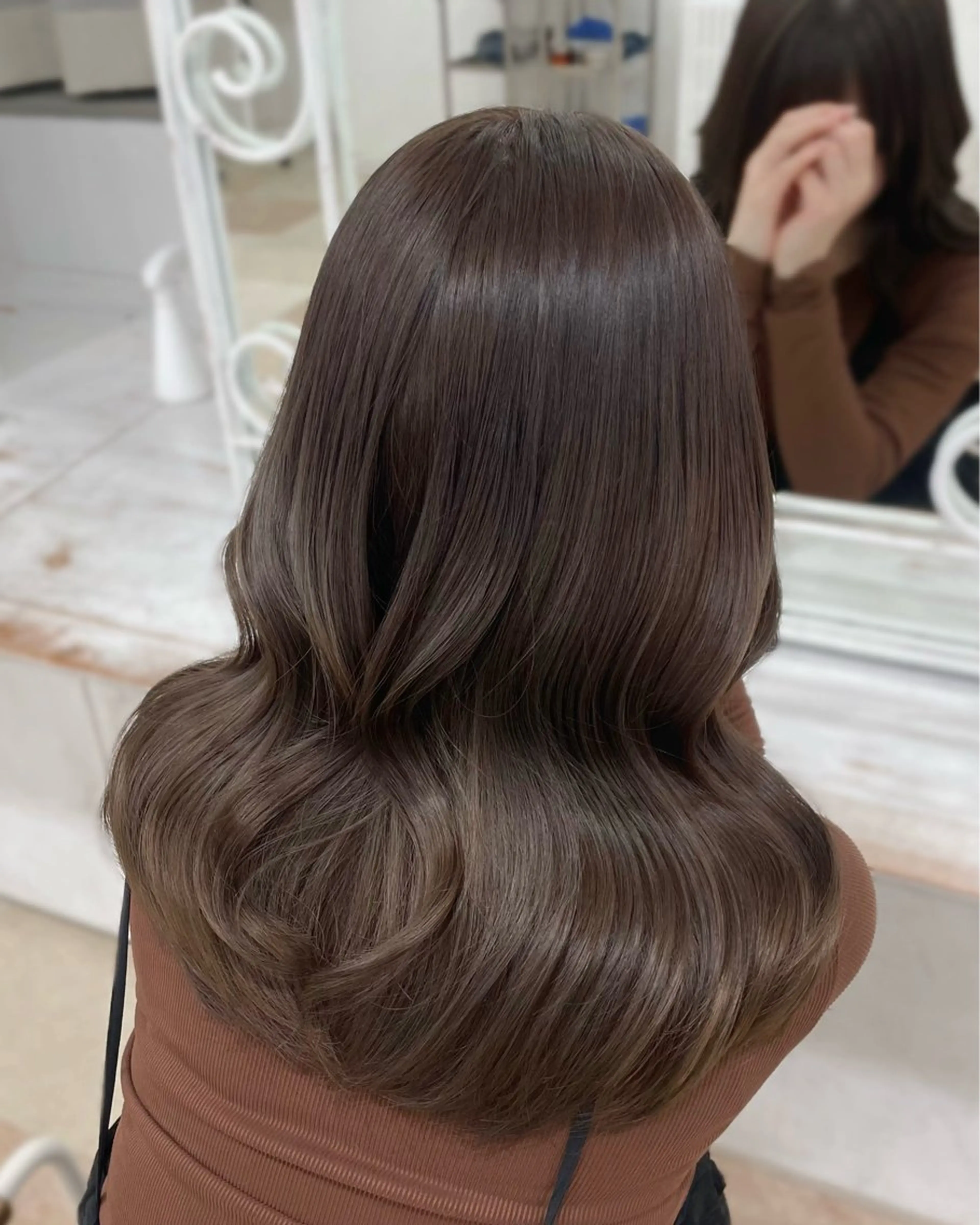 セミロング カラー lufeli所属・🫧あやね/カットモ デル/仙台美容室🫧のヘアスタイル