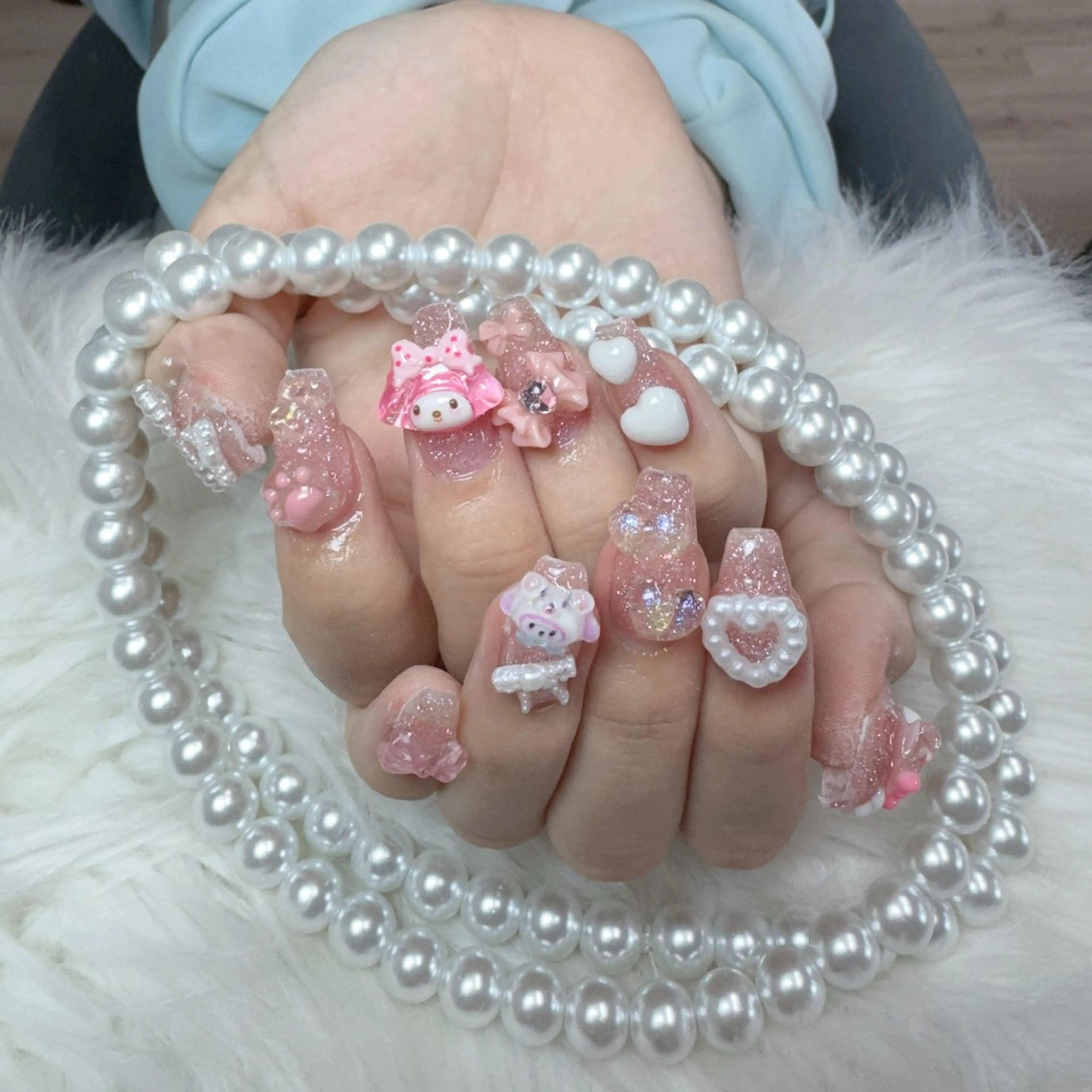 ネイル ハンドネイル 🎀nana🫧 ワンホンネイル🎀のネイルデザイン